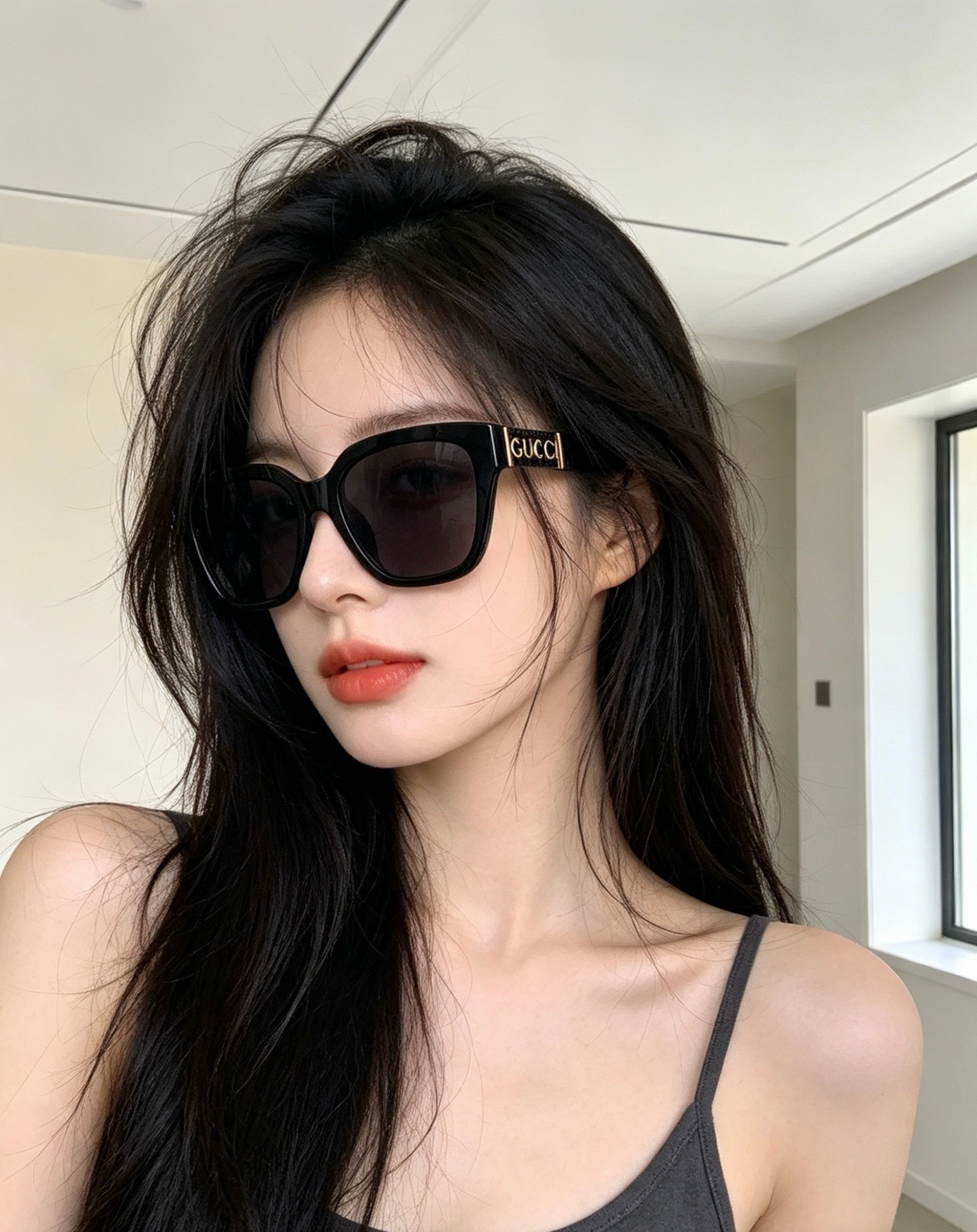 🔺 【GUCCI】开春新款 潮流爆款 时尚方框太阳镜 高品质 佩戴舒适 网红潮款墨镜 型号：G16911