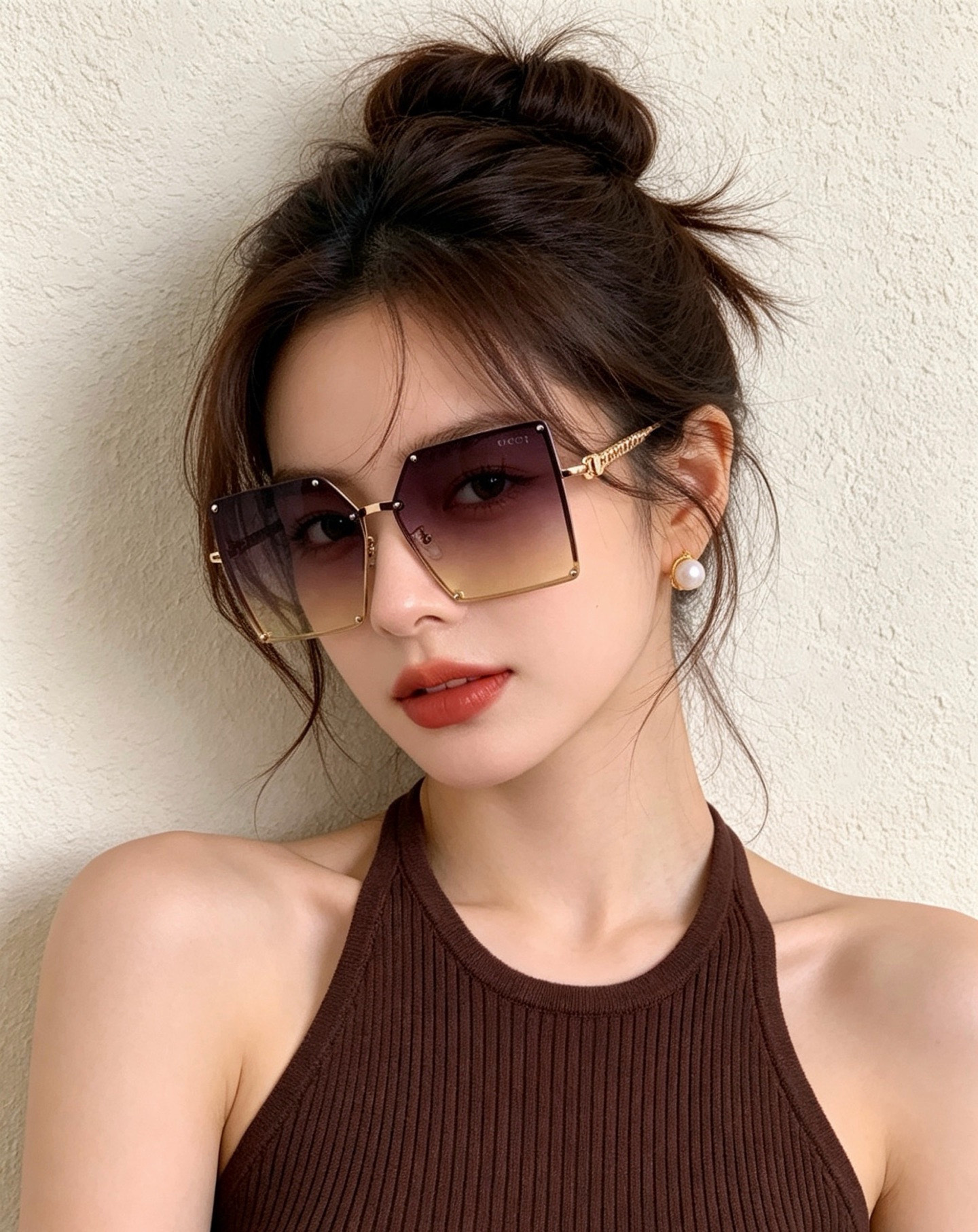 CHANE 香奈儿🌋☔️时尚无框太阳镜镜片 顶级奢侈品[强] 高品质[胜利][亲亲]🍦🍨 [得意] 气质非凡😄 🍫🍪女士