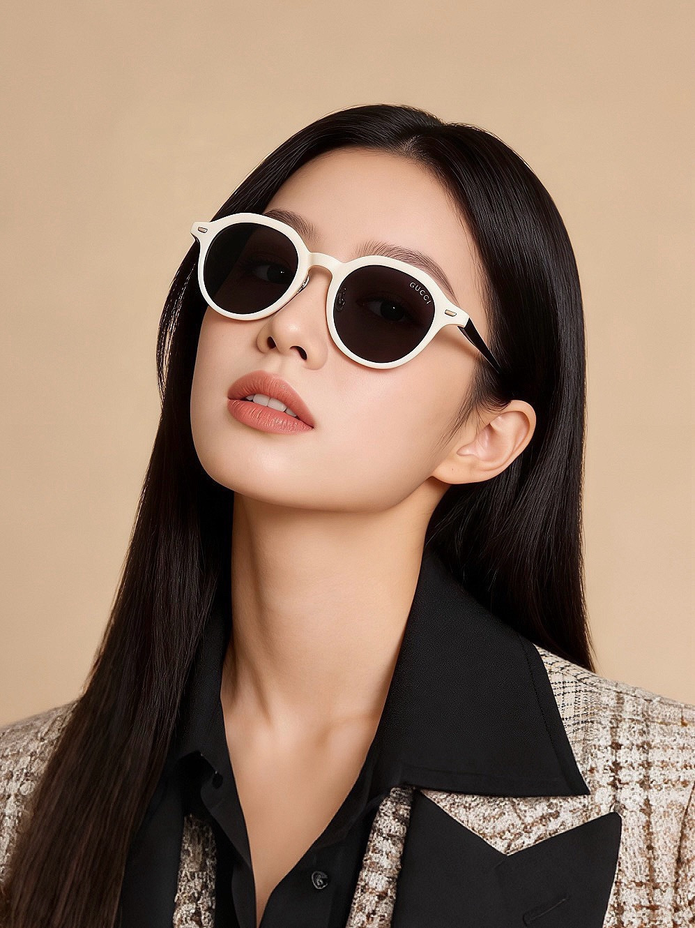 🔺 【GUCCI-偏光太阳镜】开春新款 潮流爆款 时尚小框偏光太阳镜 高品质 佩戴舒适 网红潮款墨镜 女士高清偏光太阳镜