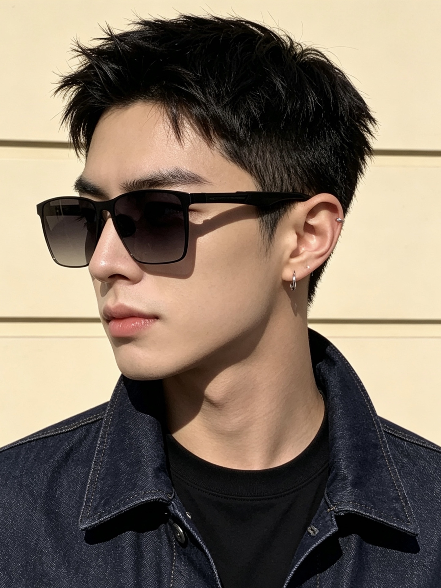 GUCCI 男款炫彩飞行员偏光太阳镜 ❤️材质：高清尼龙加厚卡槽高清偏光镜片 🌹无边框镜架💕颜👍型号：G197