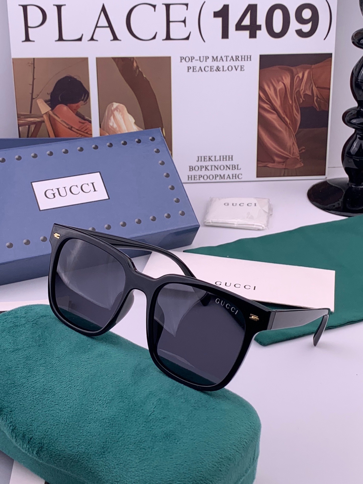 🔺 【GUCCI-偏光太阳镜】开春新款 潮流爆款 时尚偏光太阳镜 高品质 佩戴舒适 网红潮款墨镜 女士高清偏光太阳镜🕶️