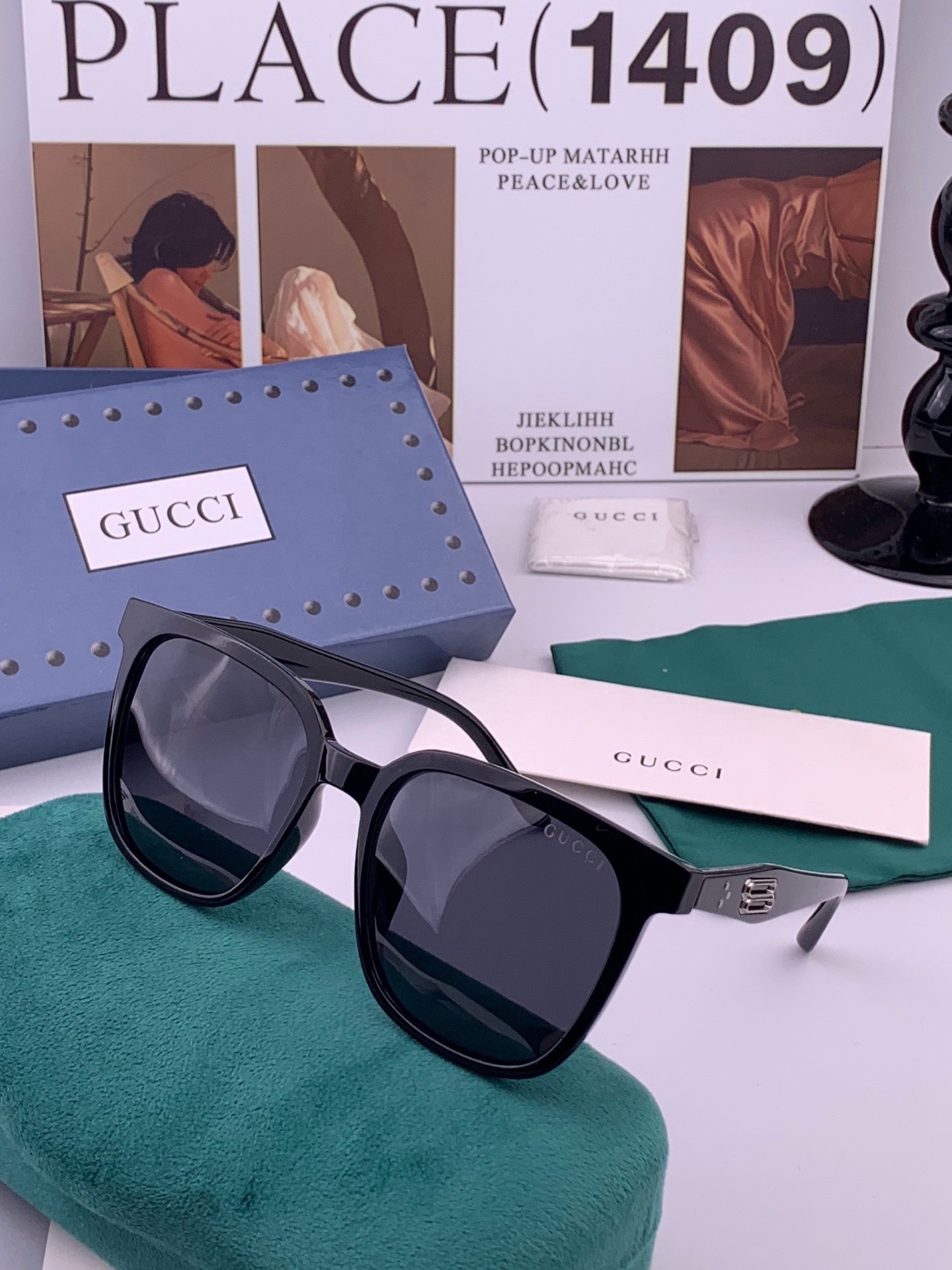 🔺 【GUCCI-偏光太阳镜】开春新款 潮流爆款 时尚偏光太阳镜 高品质 佩戴舒适 网红潮款墨镜 女士高清偏光太阳镜🕶️