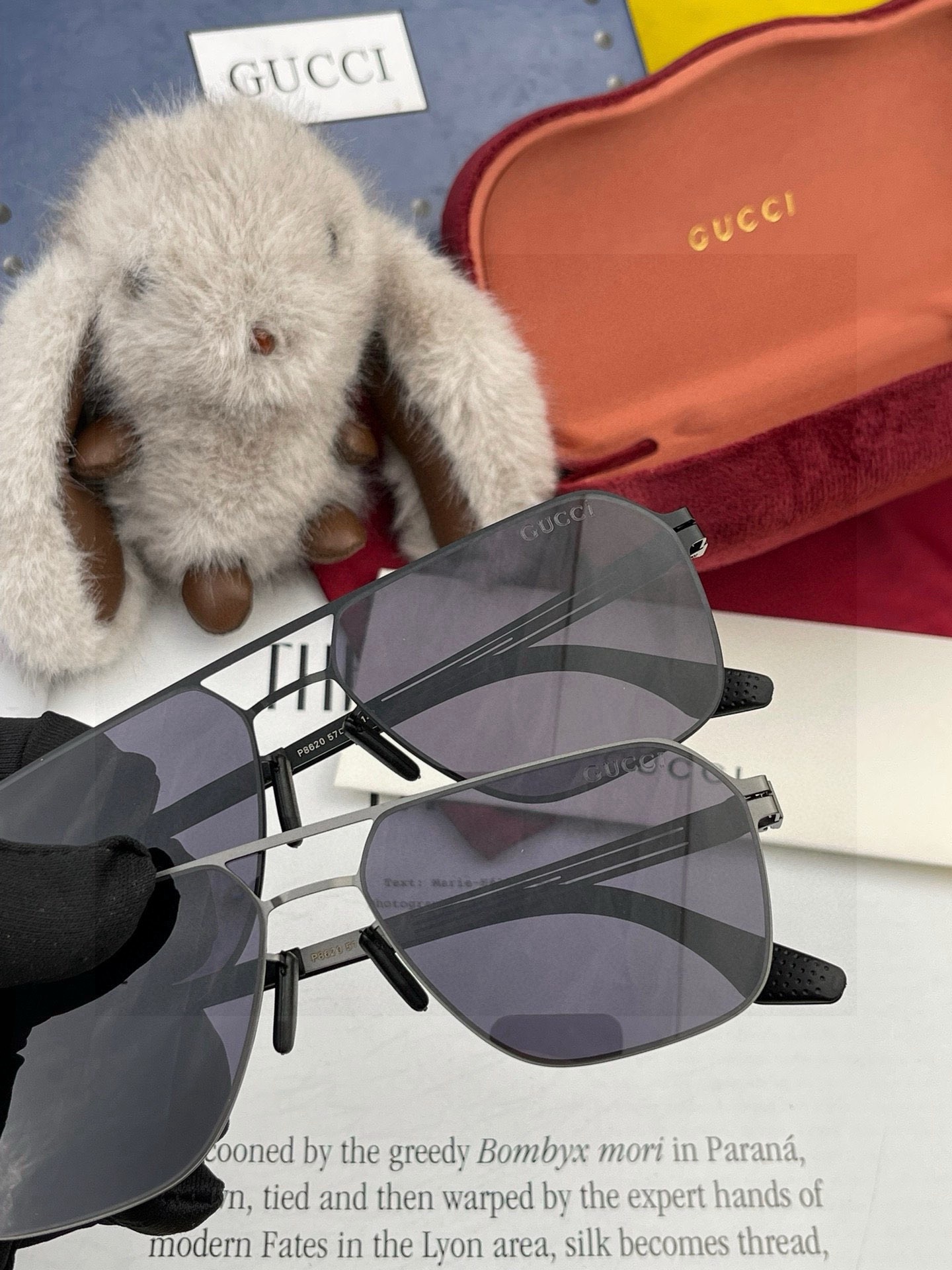 ♦️GUCCI 新款男女情侣款太阳镜多边形墨镜iP电镀永不褪色 超轻超有弹性整幅眼镜无螺丝重要的是压不坏 高清尼龙镜片、