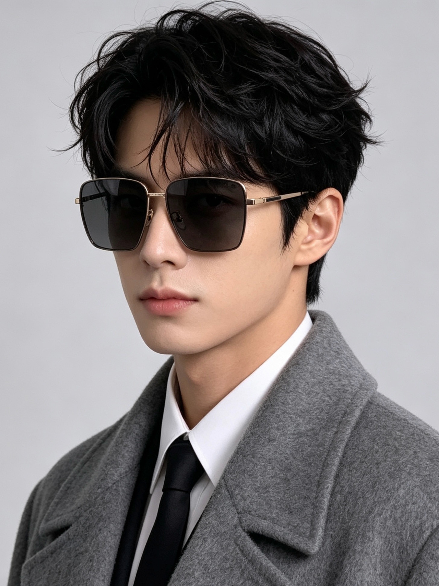 GUCCI 男款炫彩飞行员偏光太阳镜 ❤️材质：高清尼龙加厚卡槽高清偏光镜片 🌹无边框镜架💕颜👍型号：G4802