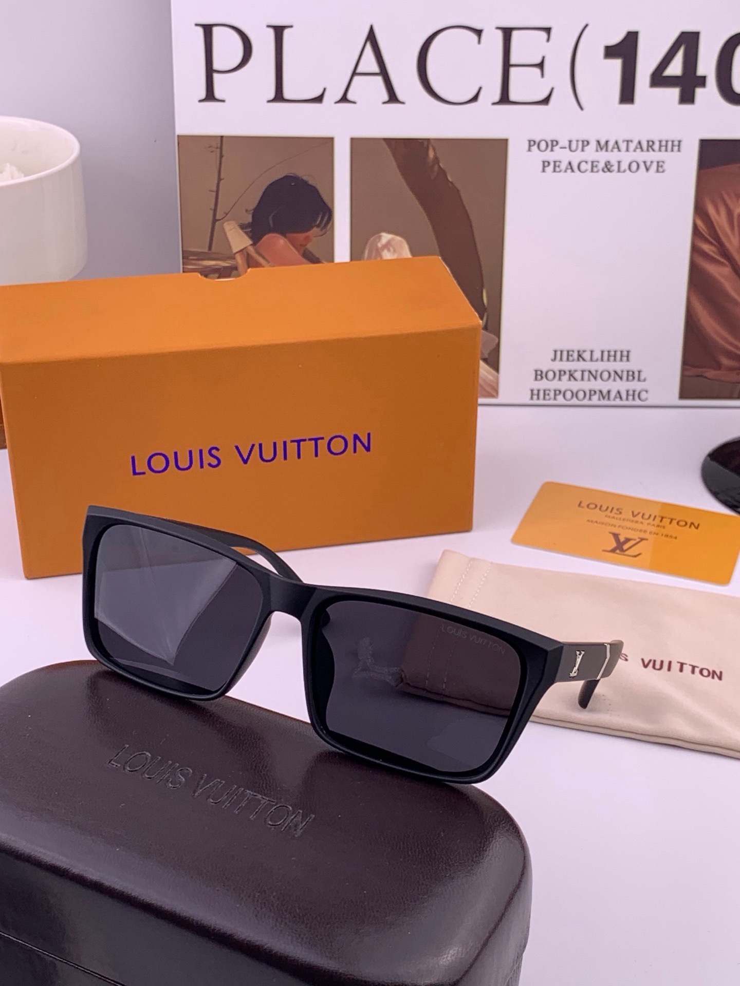 LV 太阳镜潮品官网模特同款 [玫瑰][玫瑰]四叶草🍀精致个性设计简约时尚 高品质值得拥有绝对潮爆整个夏季 新款L251