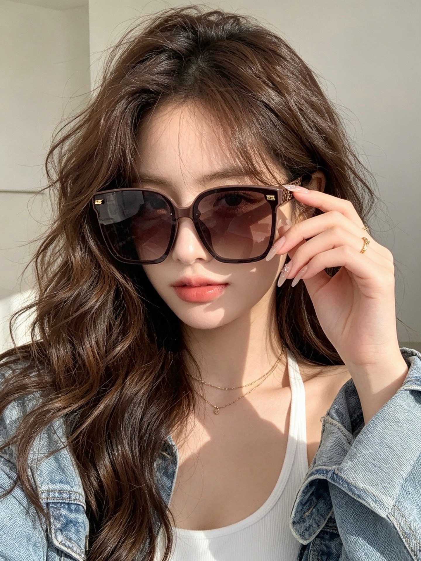 【CHANEL】香奈儿 新款山茶花潮流爆款 时尚圆框高清偏光太阳镜 佩戴舒适 网红潮款墨镜  ♥️♥️型号：CH5292