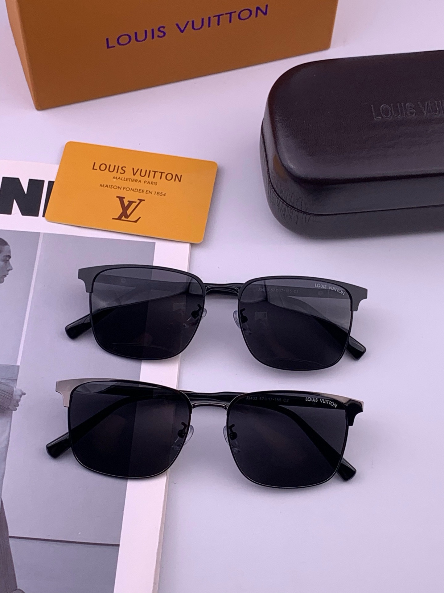 LV 🔥  高品质男女款墨镜   👍 进口宝丽来偏光镜片  🔥蛤蟆镜 开车钓鱼都可 🔥百搭显瘦墨镜韩版男士飞行员大框司机