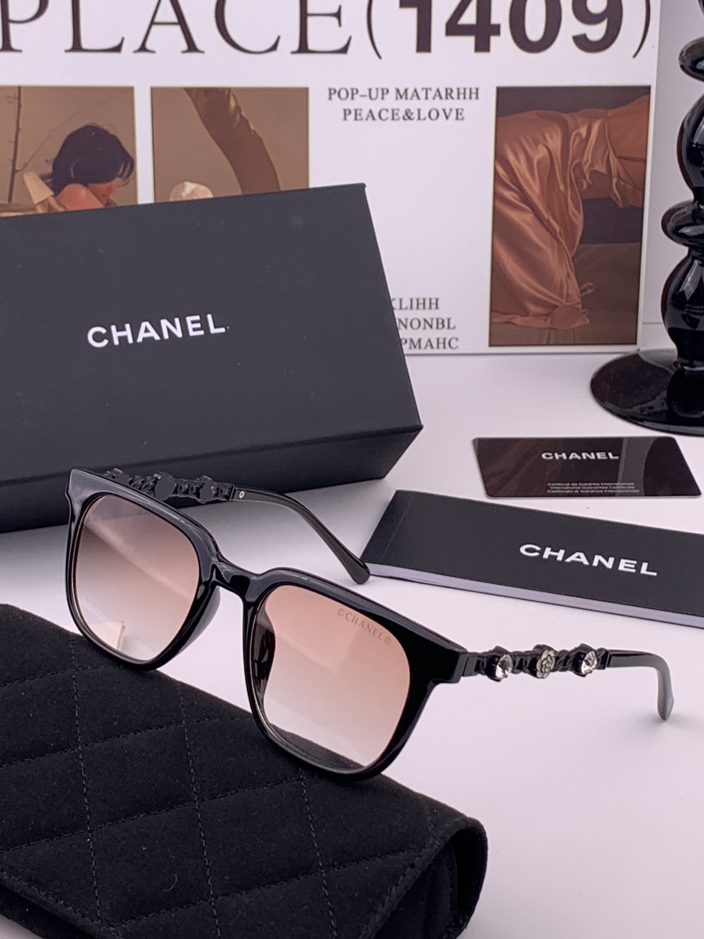 新品CHANEL 香奈儿太阳镜以独特魅力和前卫风格诠释春夏最新眼镜，质感超好佩带舒适 型号：CH5236