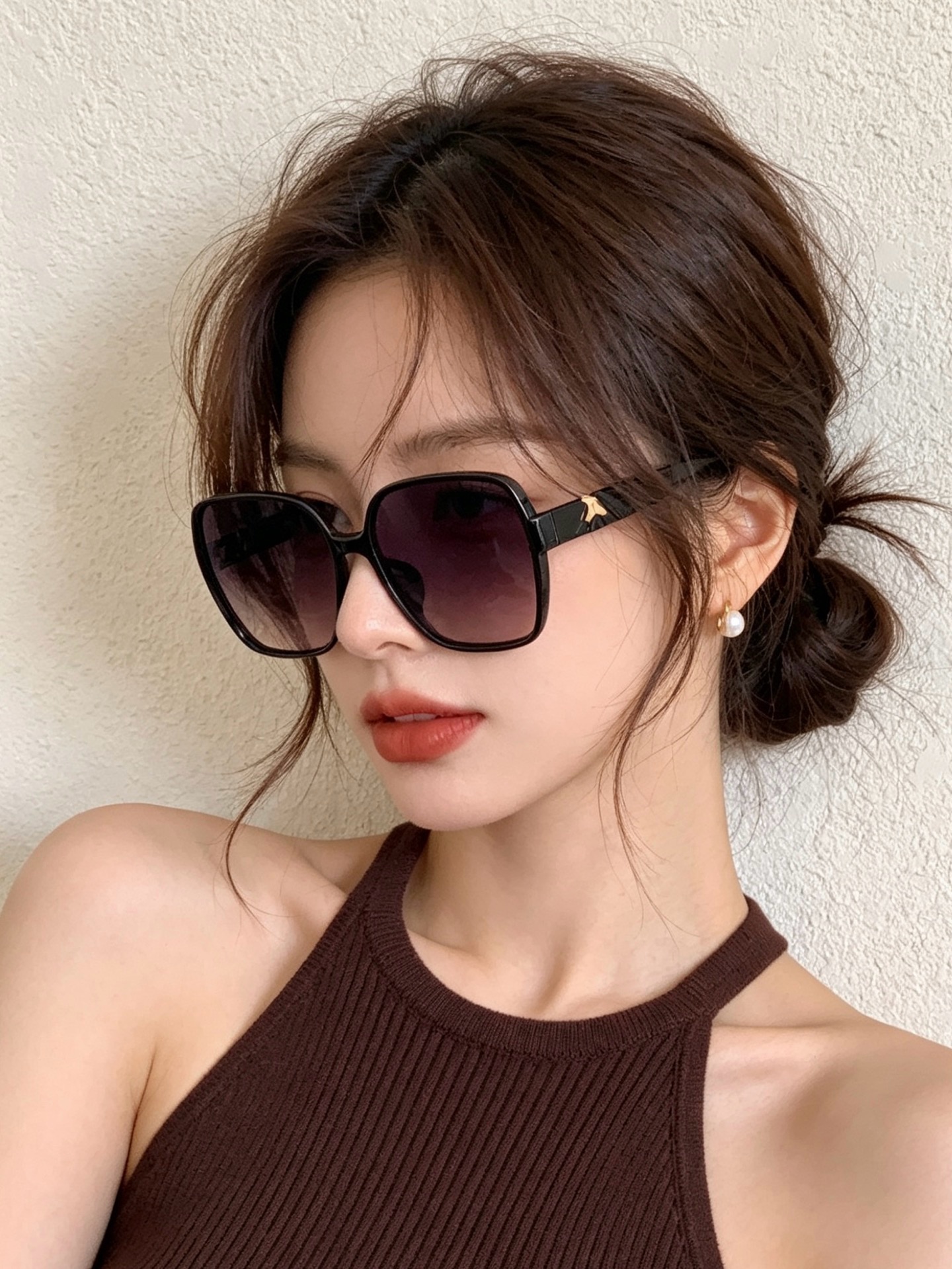 🔺 【香奈儿】开春新款 潮流爆款 时尚方框偏光太阳镜 高品质 佩戴舒适 网红潮款墨镜 型号：CH5108