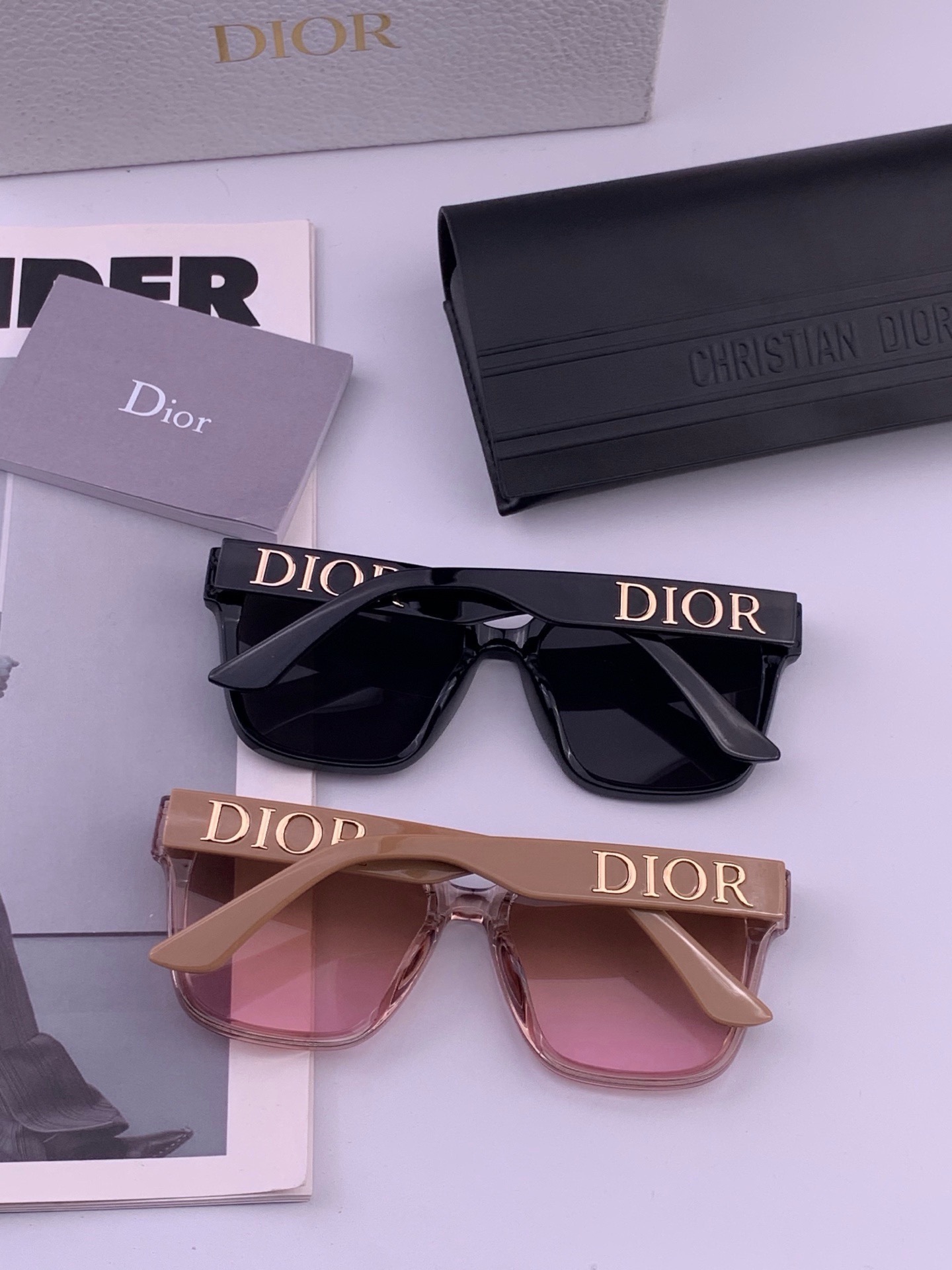 🔺 【DIOR-迪奥】开春新款 潮流爆款 时尚方框太阳镜 高品质 佩戴舒适 网红潮款墨镜 型号：D6895