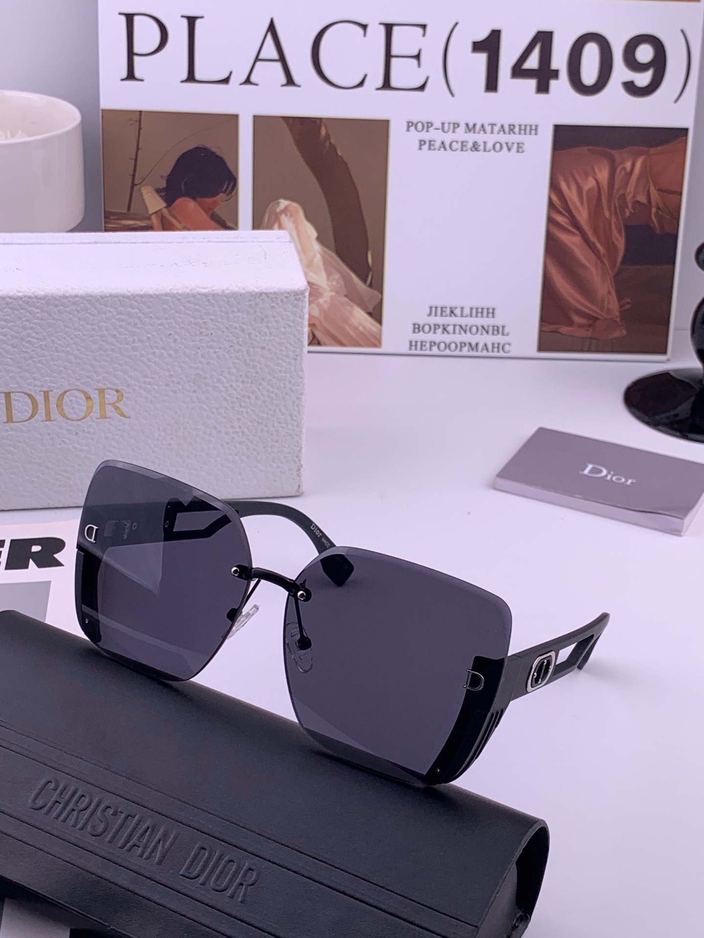 🔺 【DIOR-迪奥】开春新款 潮流爆款 时尚方框太阳镜 高品质 佩戴舒适 网红潮款墨镜 女士高清太阳镜🕶️ 🎉高品质T