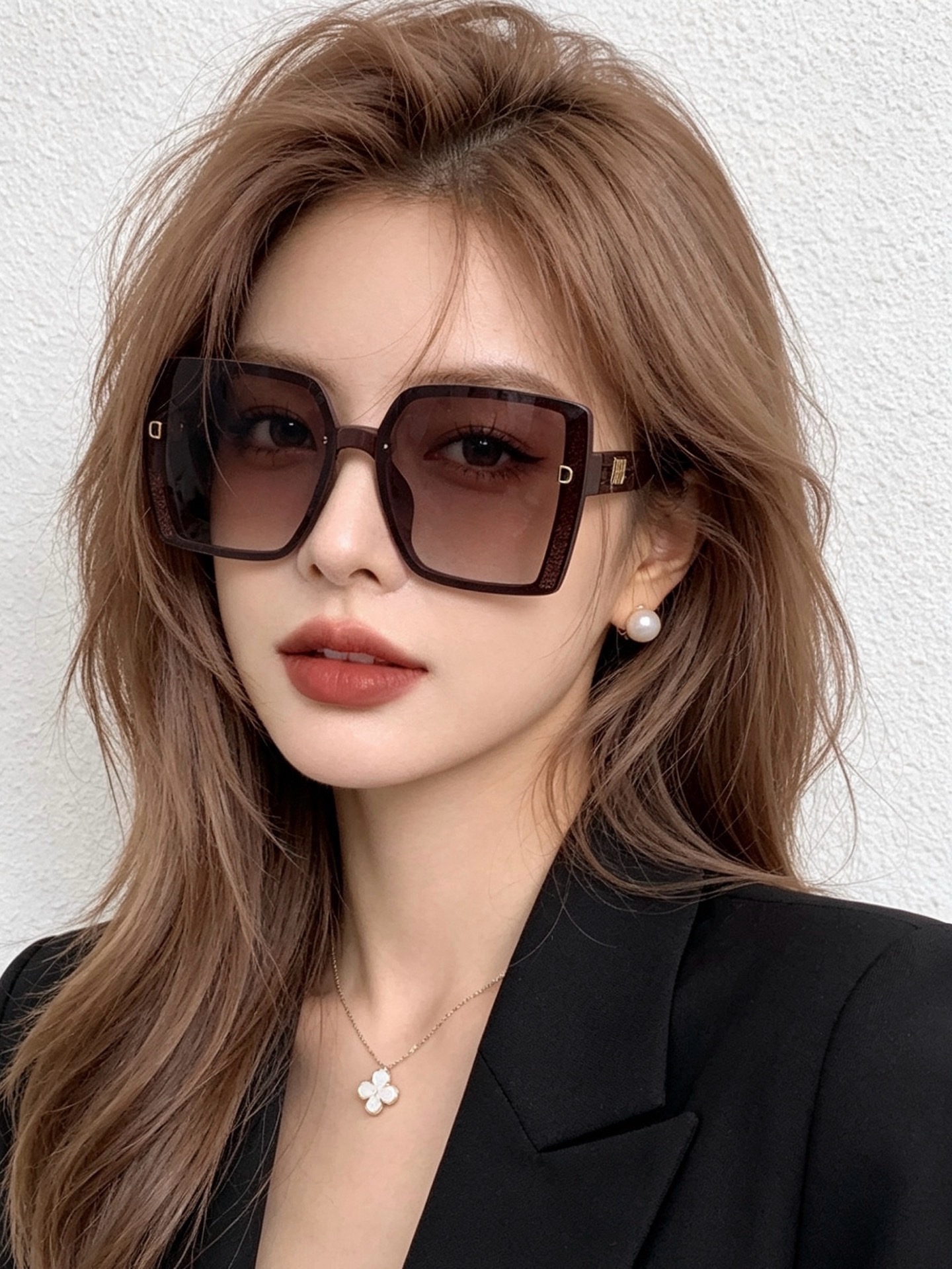 🔺 【DIOR-迪奥】开春新款 潮流爆款 时尚方框偏光太阳镜 高品质 佩戴舒适 网红潮款墨镜 型号：D5290