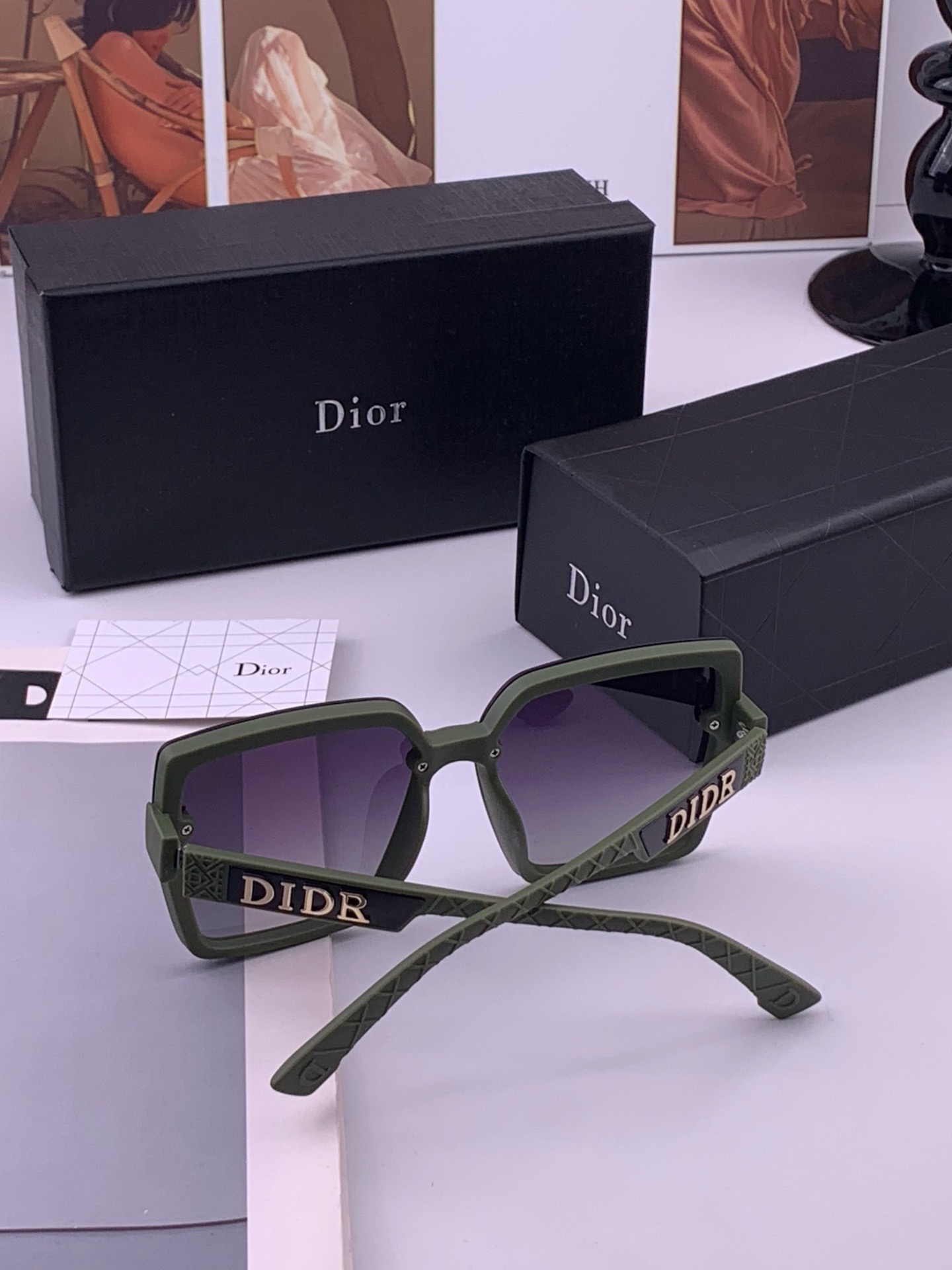 🔺 【DIOR-迪奥】开春新款 潮流爆款 时尚方框偏光太阳镜 高品质 佩戴舒适 网红潮款墨镜 女士高清加厚偏光太阳镜🕶️