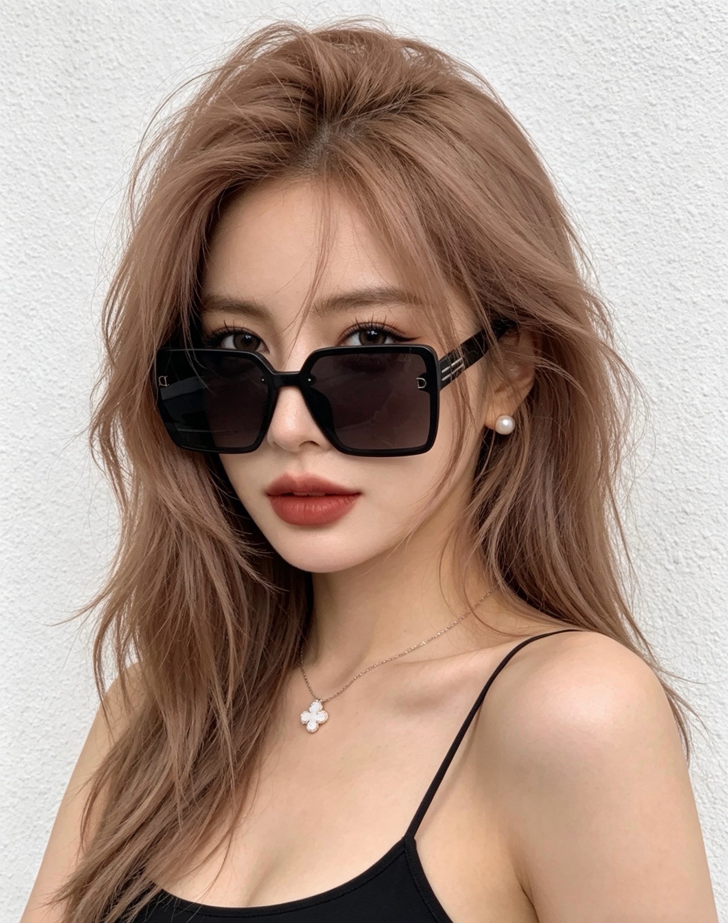 🔺 【DIOR-迪奥】开春新款 潮流爆款 时尚方框偏光太阳镜 高品质 佩戴舒适 网红潮款墨镜 女士高清偏光太阳镜🕶️ 🎉
