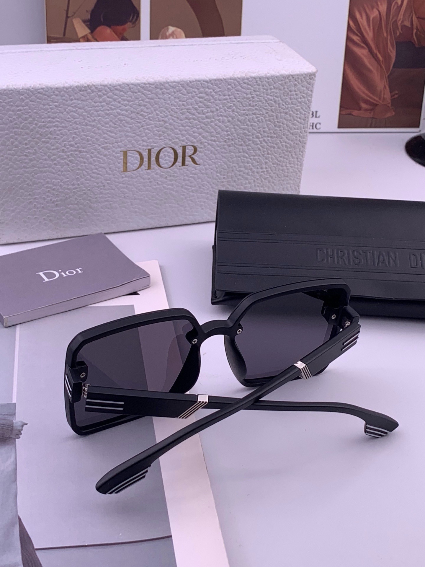 🔺 【DIOR-迪奥】开春新款 潮流爆款 时尚方框偏光太阳镜 高品质 佩戴舒适 网红潮款墨镜 女士高清偏光太阳镜🕶️ 🎉