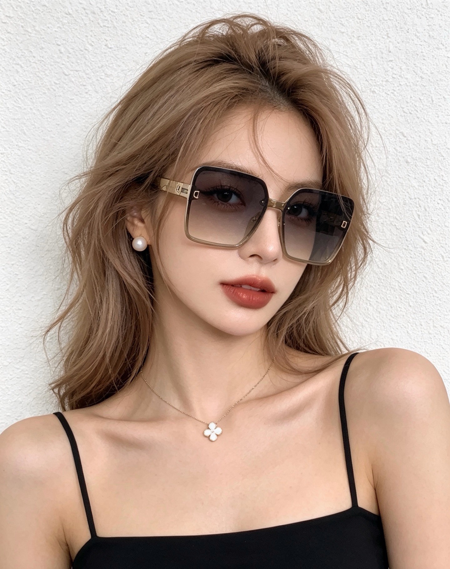 🔺 【DIOR-迪奥】开春新款 潮流爆款 时尚方框偏光太阳镜 高品质 佩戴舒适 网红潮款墨镜 女士高清偏光太阳镜🕶️ 🎉