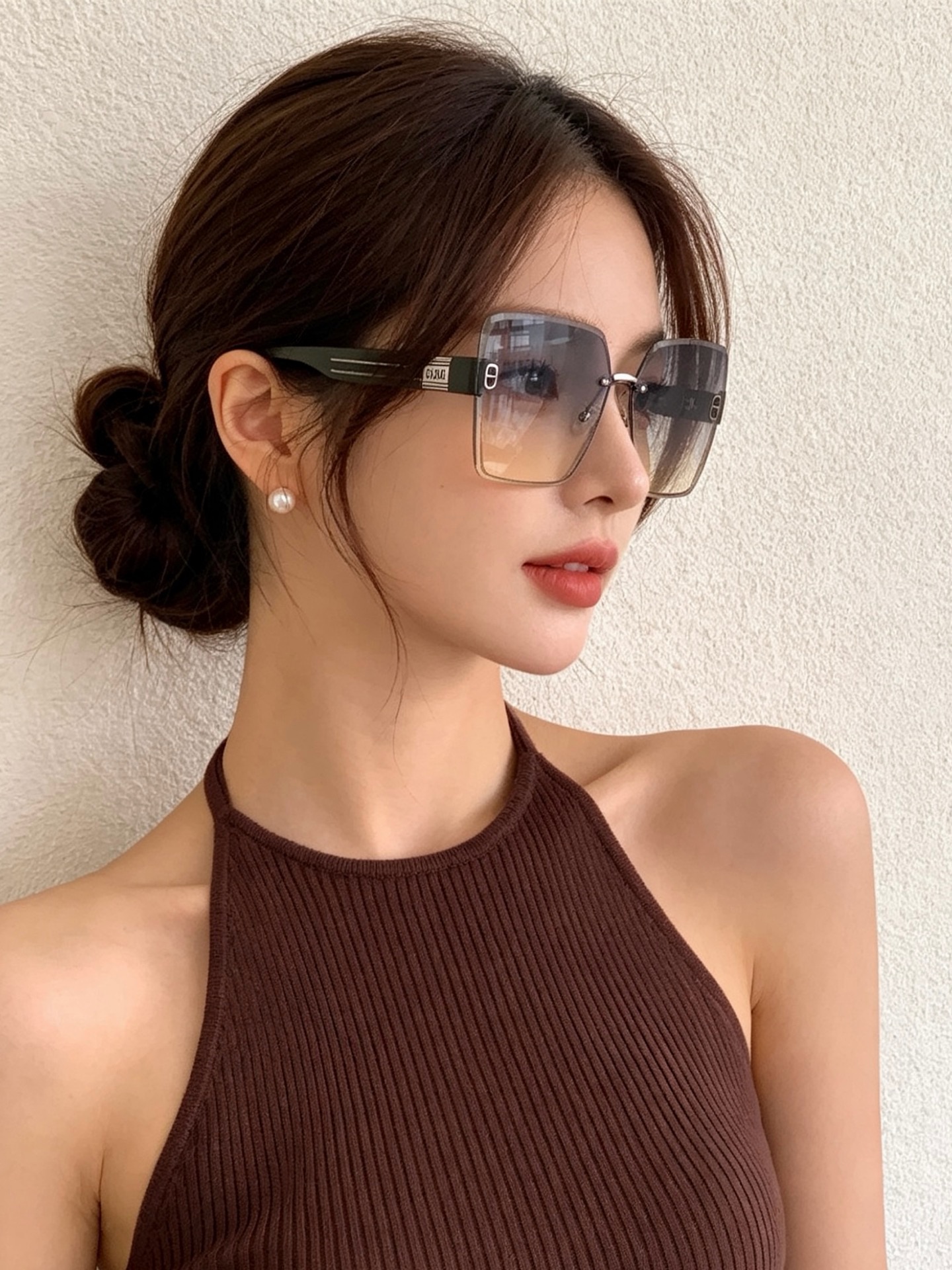 🔺 【DIOR-迪奥】开春新款 潮流爆款 时尚方框太阳镜 高品质 佩戴舒适 网红潮款墨镜 型号：D7771