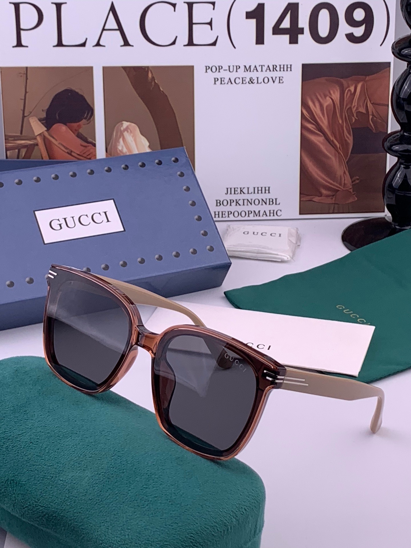 🔺GUCCI🔻古驰 GG圆框太阳镜 完美品质 🎓独特设计  适合各种脸型 亮相时装周 超时尚百搭 实物精致  情侣款 男