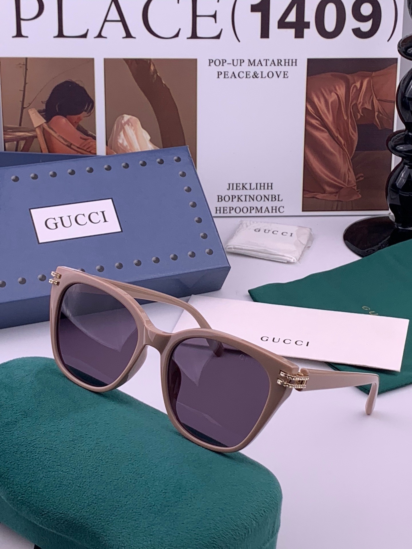🔺GUCCI🔻古驰 GG圆框太阳镜 完美品质 🎓独特设计  适合各种脸型 亮相时装周 超时尚百搭 实物精致  情侣款 男