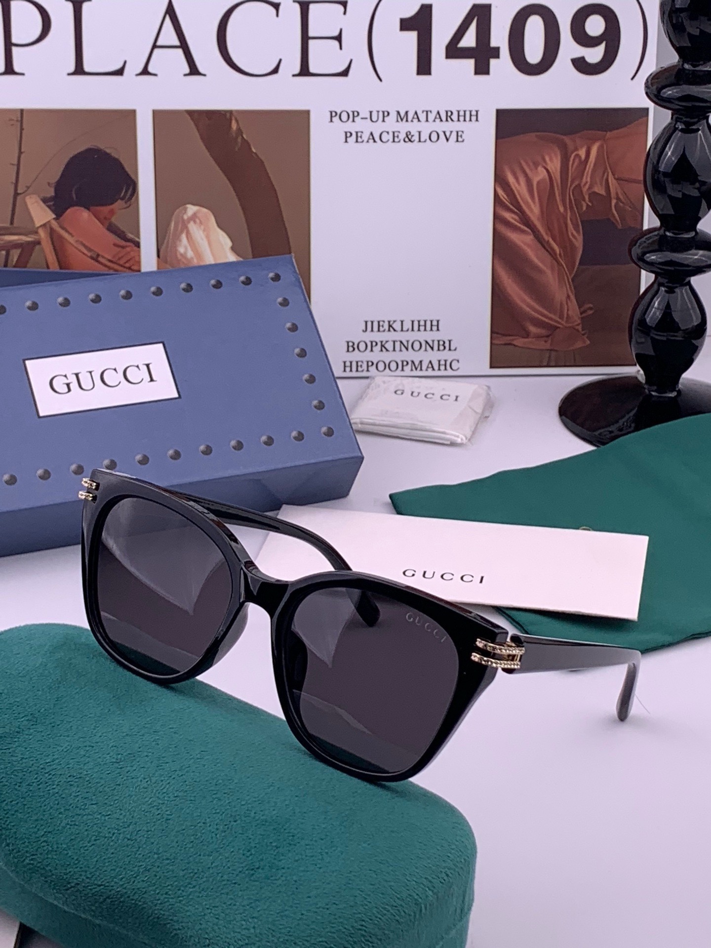 🔺GUCCI🔻古驰 GG圆框太阳镜 完美品质 🎓独特设计  适合各种脸型 亮相时装周 超时尚百搭 实物精致  情侣款 男