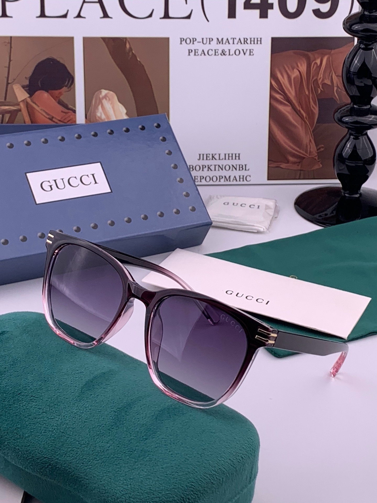 🔺GUCCI🔻古驰 GG圆框太阳镜 完美品质 🎓独特设计  适合各种脸型 亮相时装周 超时尚百搭 实物精致  情侣款 男
