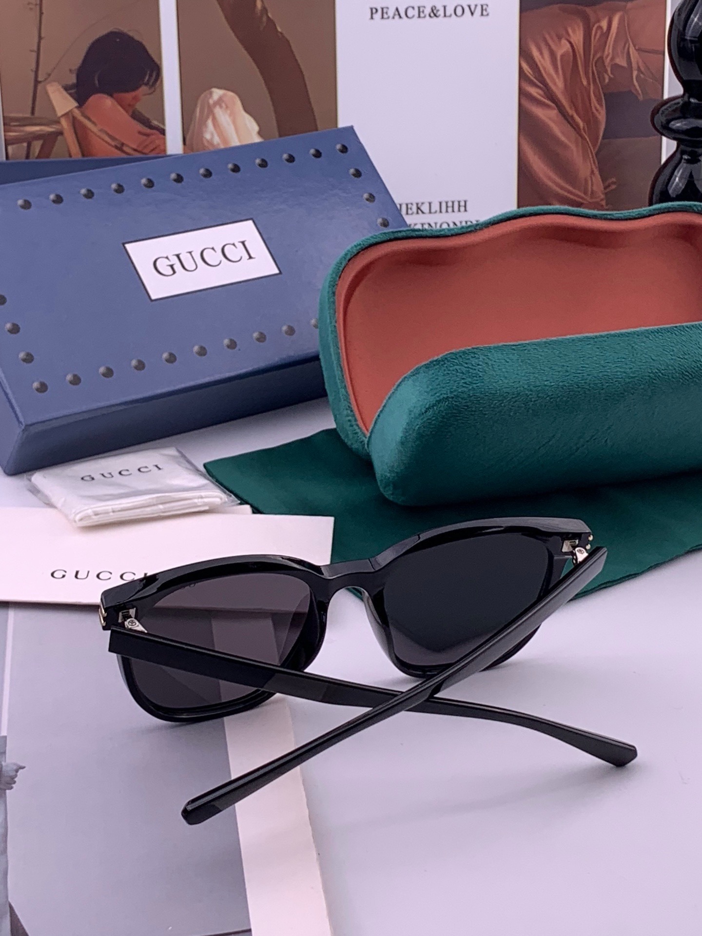 🔺GUCCI🔻古驰 GG圆框太阳镜 完美品质 🎓独特设计  适合各种脸型 亮相时装周 超时尚百搭 实物精致  情侣款 男