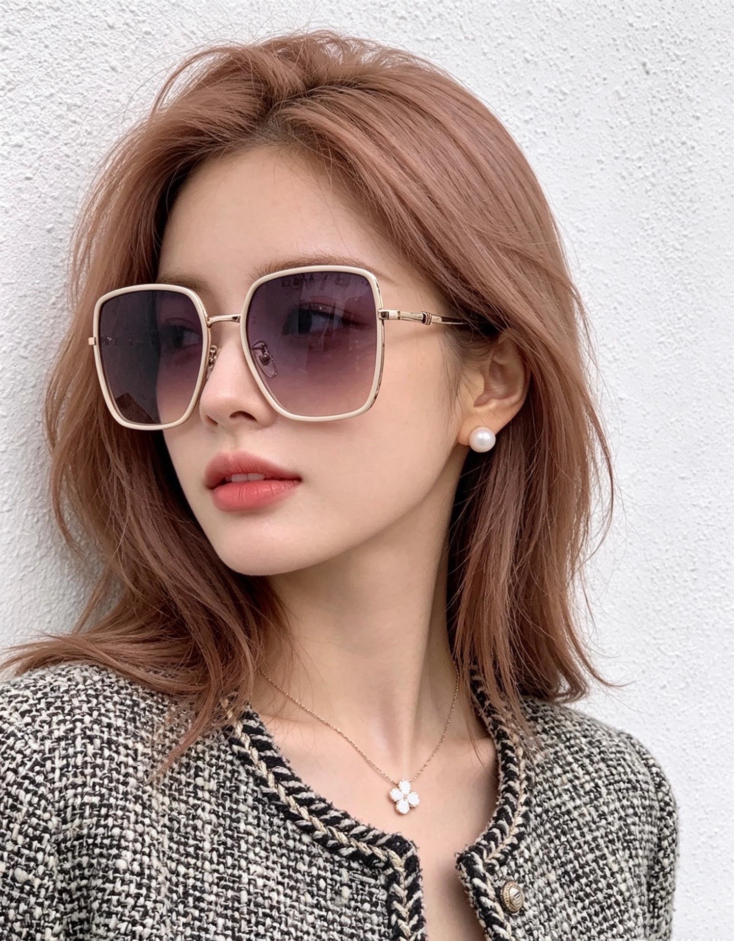 🔺 【GUCCI-偏光太阳镜】开春新款 潮流爆款 时尚圆框偏光太阳镜 高品质 佩戴舒适 网红潮款墨镜 女士高清偏光太阳镜