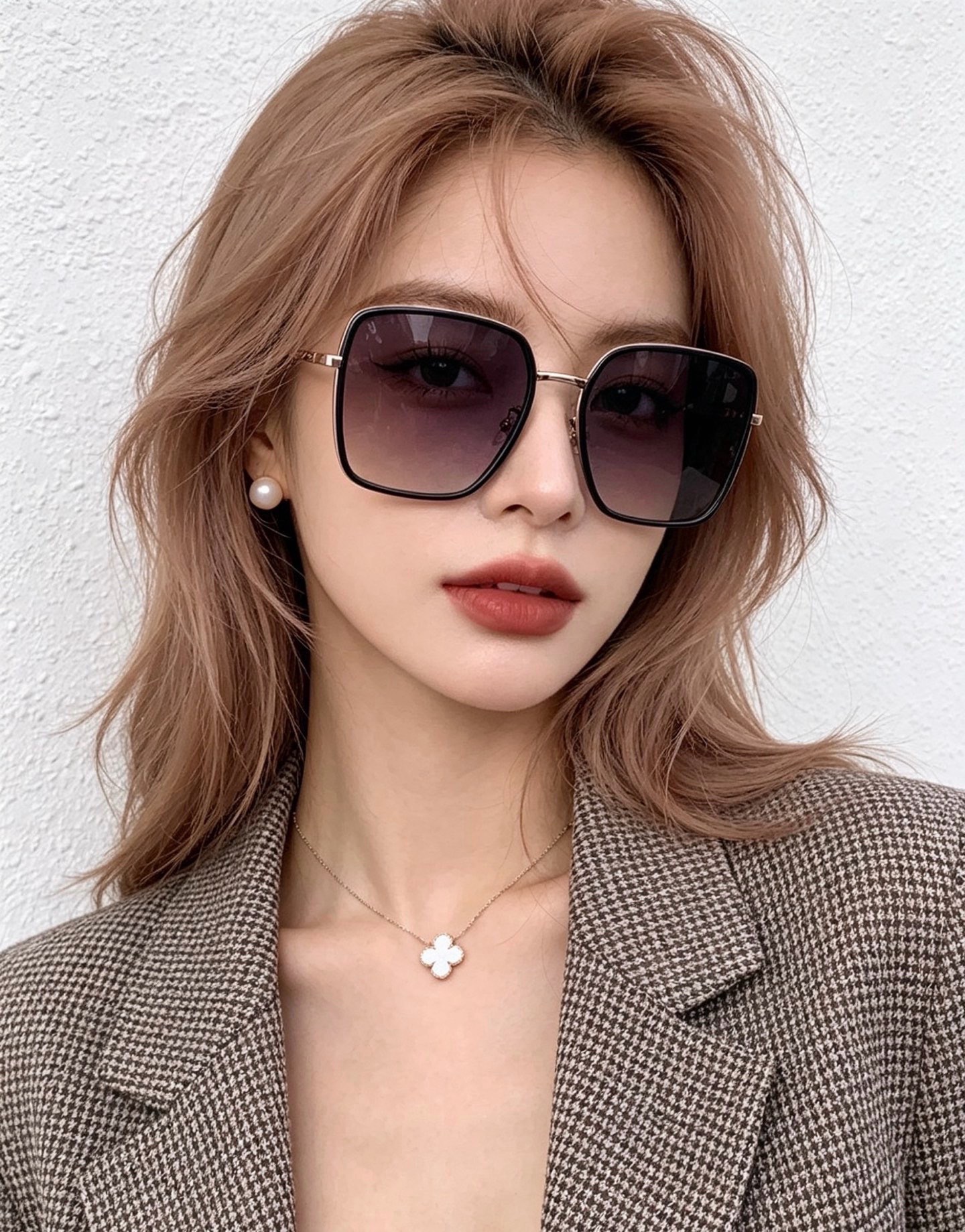 🔺 【GUCCI-偏光太阳镜】开春新款 潮流爆款 时尚圆框偏光太阳镜 高品质 佩戴舒适 网红潮款墨镜 女士高清偏光太阳镜