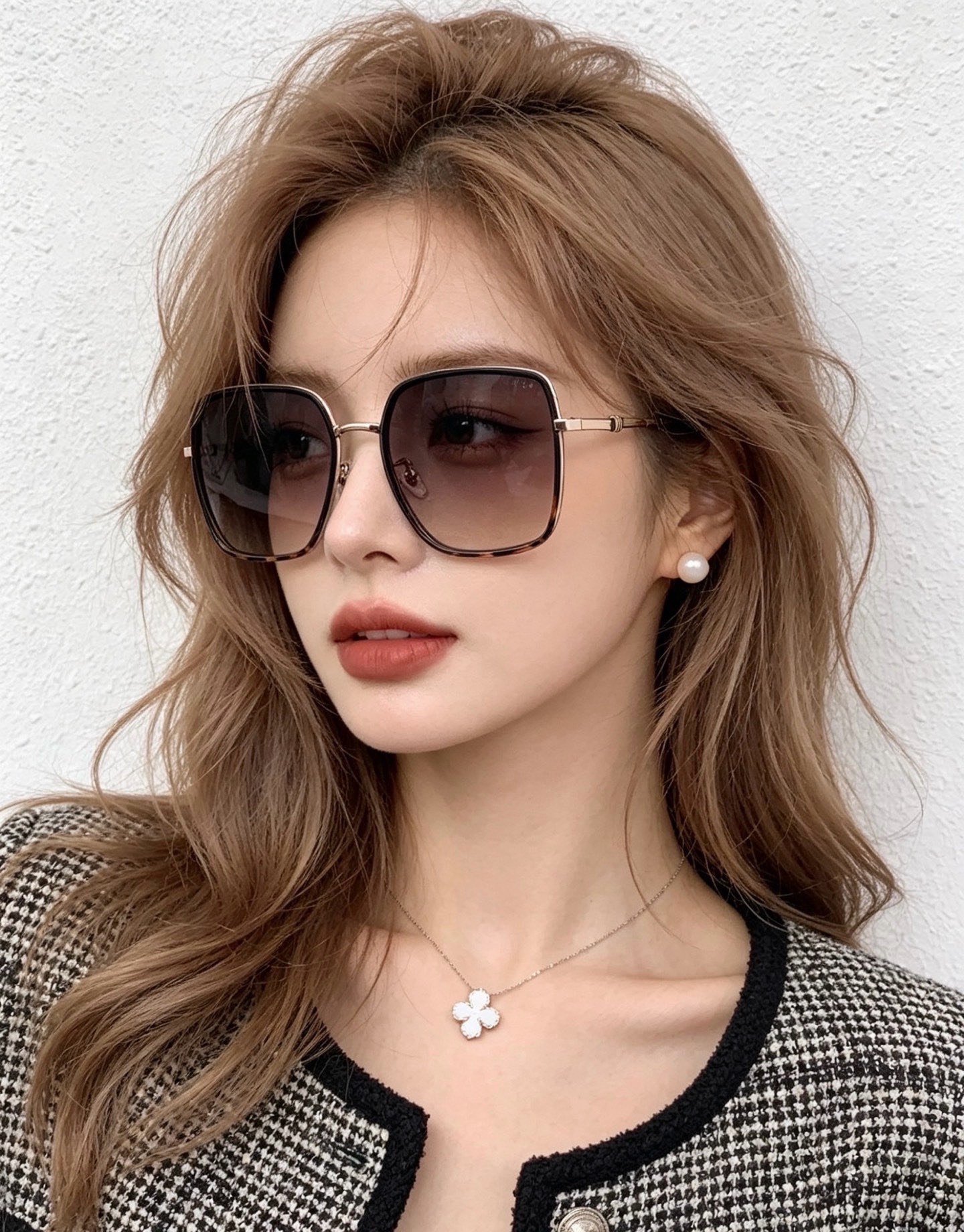 🔺 【GUCCI-偏光太阳镜】开春新款 潮流爆款 时尚圆框偏光太阳镜 高品质 佩戴舒适 网红潮款墨镜 女士高清偏光太阳镜