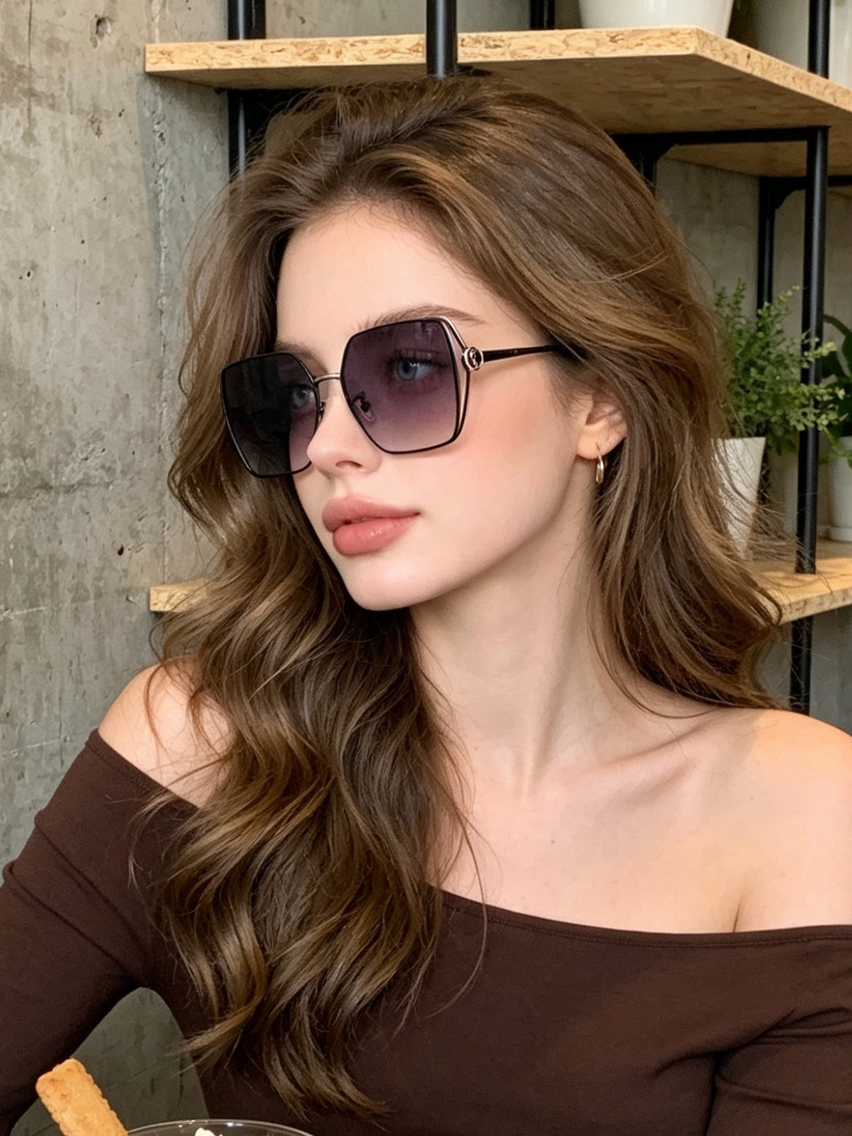 🔺 【GUCCI】开春新款 潮流爆款 时尚方框偏光太阳镜 高品质 佩戴舒适 网红潮款墨镜 女士高清偏光太阳镜🕶️ 🎉高品