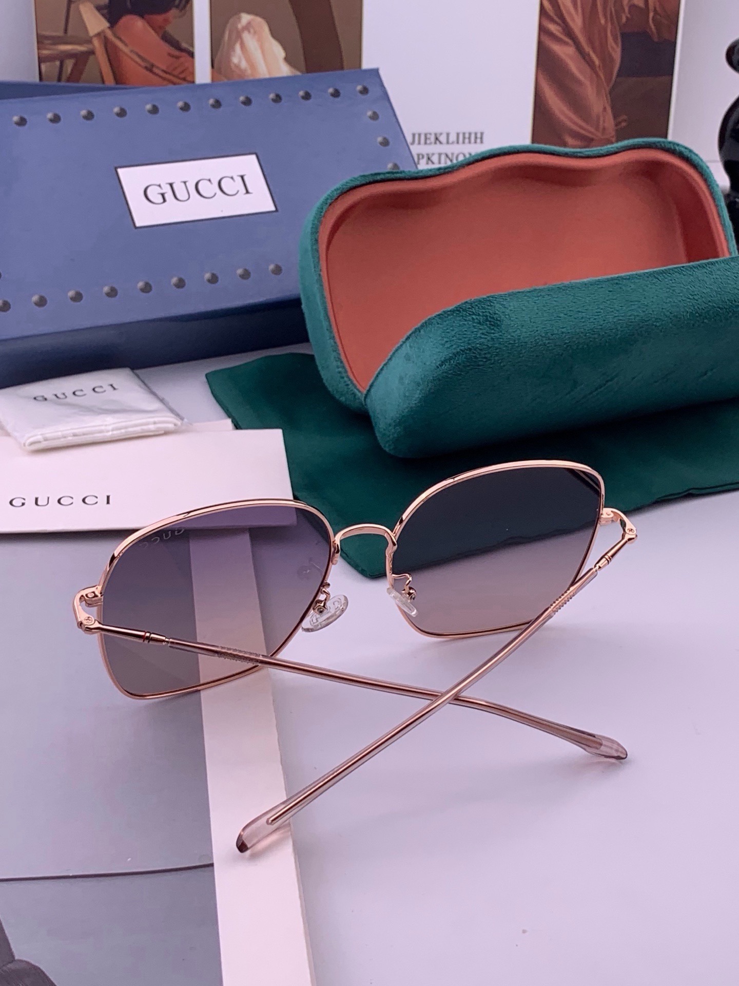 🔺GUCCI🔻古驰 GG圆框太阳镜 完美品质 🎓独特设计  适合各种脸型 亮相时装周 超时尚百搭 实物精致  情侣款 男