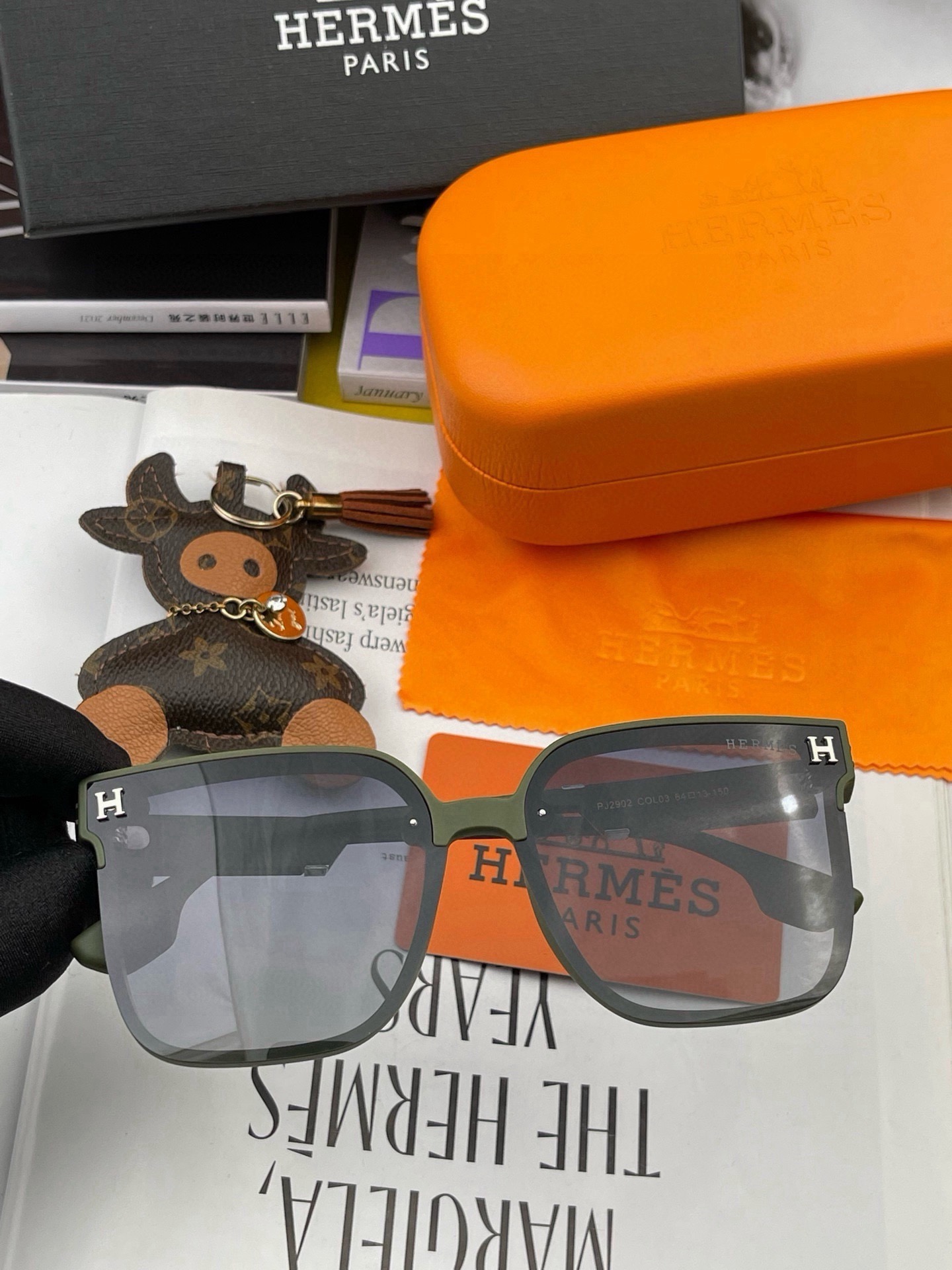 【TR偏光系列太阳镜】HERMES 爱马仕 🎈原版出货 网红超爆款💙经典奢华全球风[强][酷][亲亲] 时尚方框太阳镜[