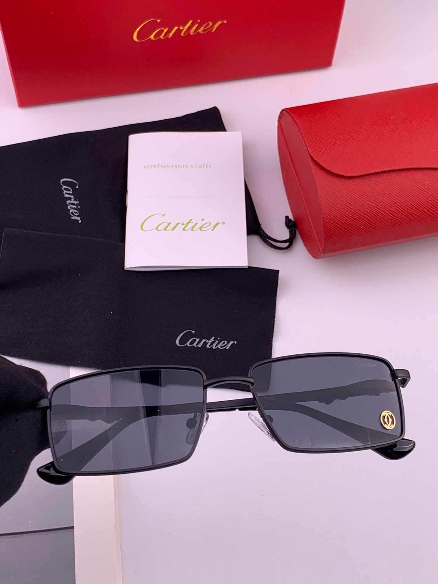 【卡地亚-cartier】 时尚高贵 很美手工🔝🔝高端品质 男女通用太阳眼镜 经典之作  有分量有质感的一款太阳镜  电