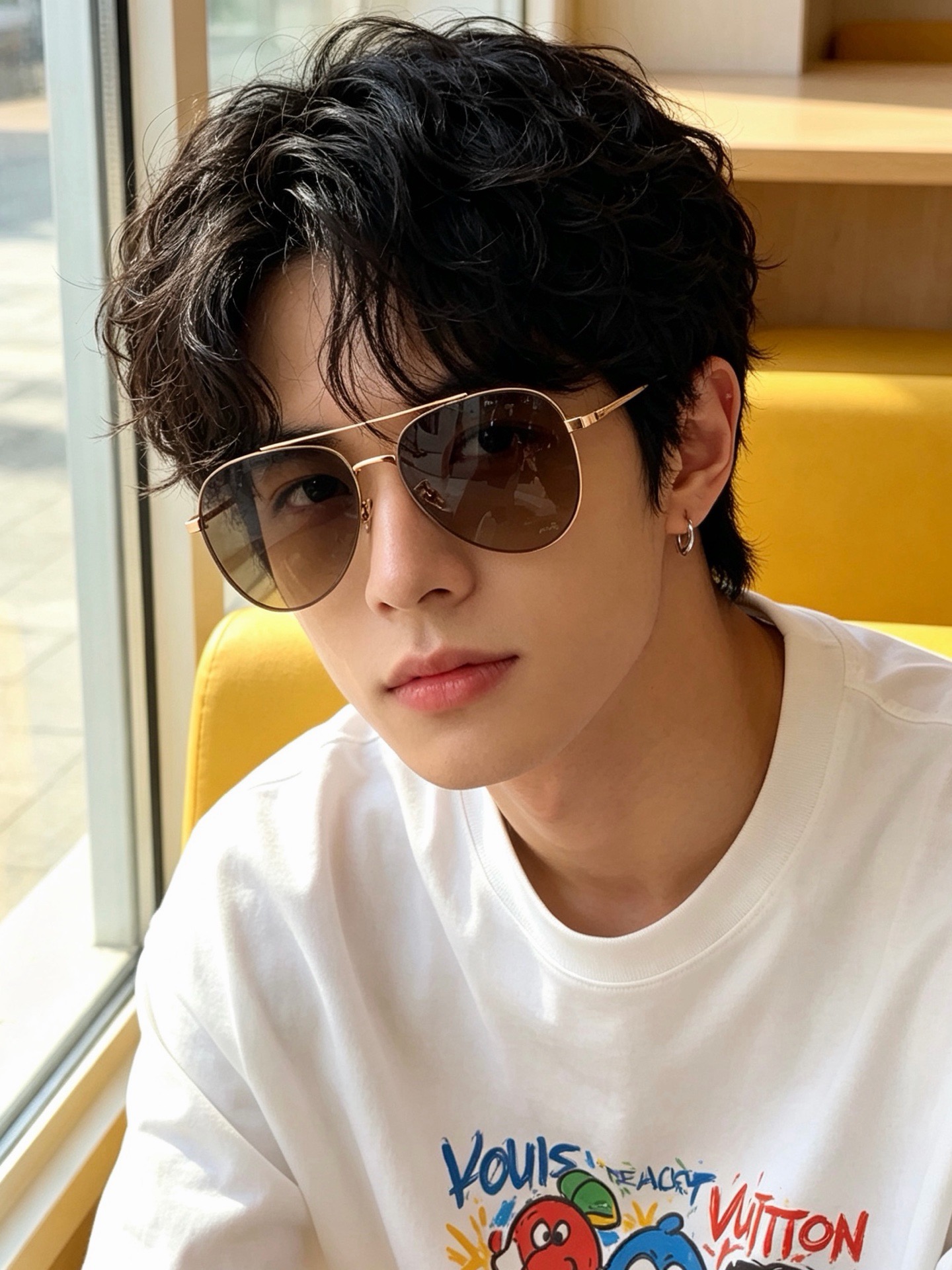 LV 男款炫彩飞行员偏光太阳镜 ❤️材质:高清尼龙加厚卡槽高清偏光镜片 🌹无边框镜架💕颜👍型号:L18903 LV 男款炫彩飞行员偏光太阳镜 ❤️材质:高清尼龙加厚卡槽高清偏光镜片 🌹无边框镜架💕颜👍型号:L18903
