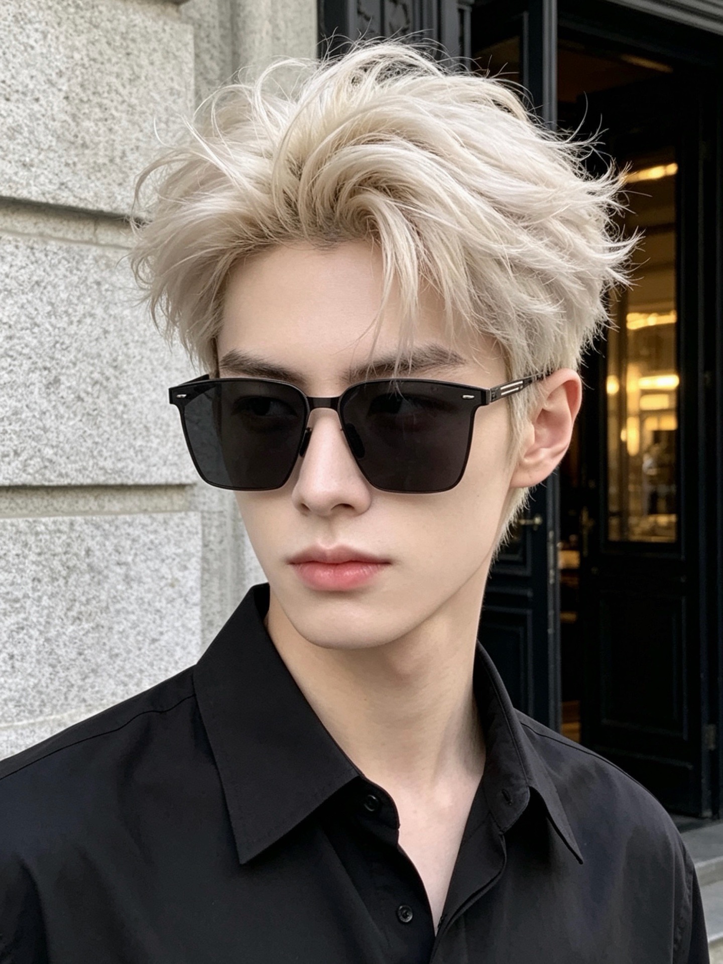 GUCCI 男款炫彩飞行员偏光太阳镜 ❤️材质：高清尼龙加厚卡槽高清偏光镜片 🌹无边框镜架💕颜👍型号：G176