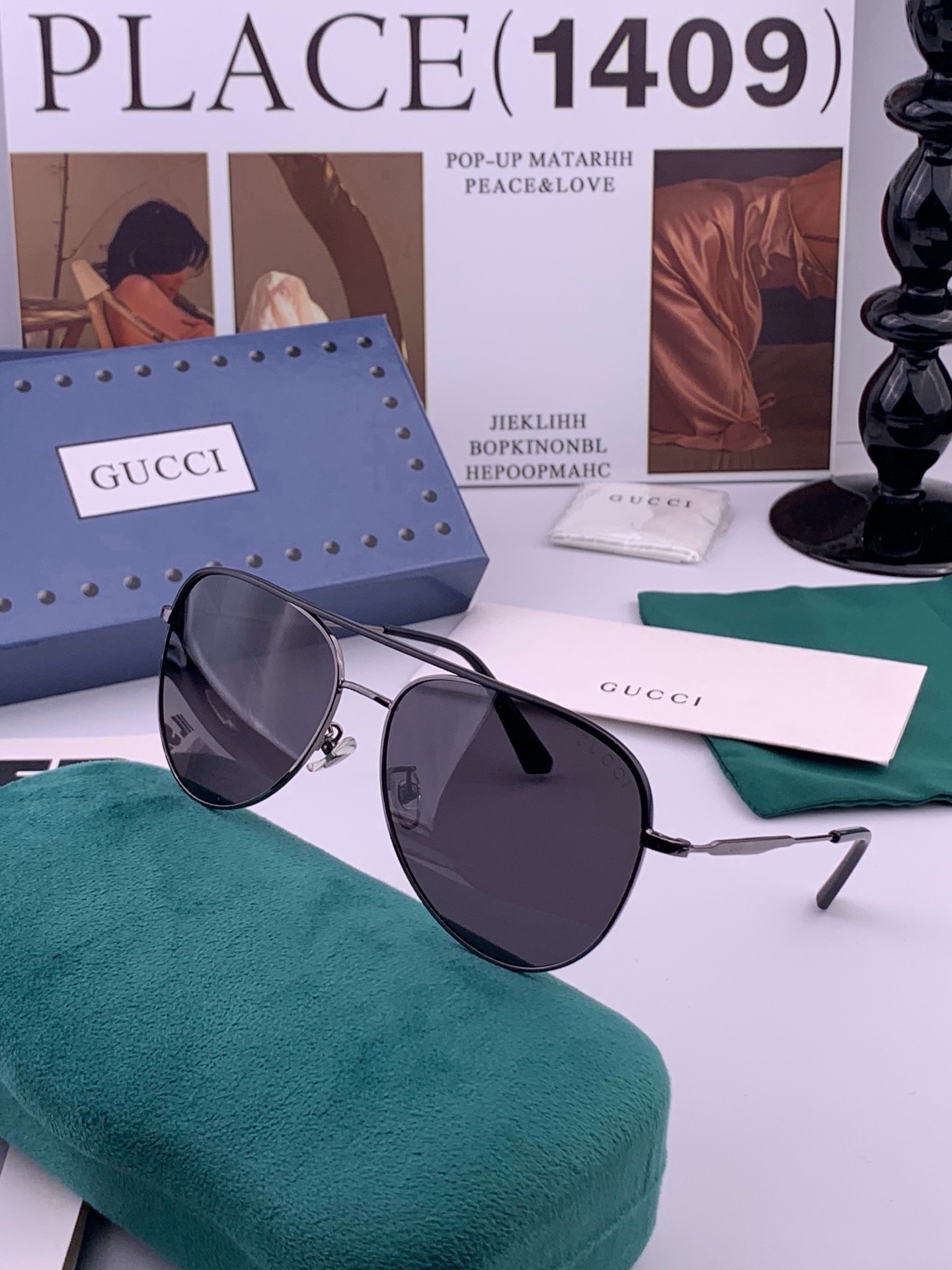 🆕   Gucci 🔥  高品质男女款墨镜   👍 进口宝丽来偏光镜片  🔥蛤蟆镜 开车钓鱼都可 🔥百搭显瘦墨镜韩版男士