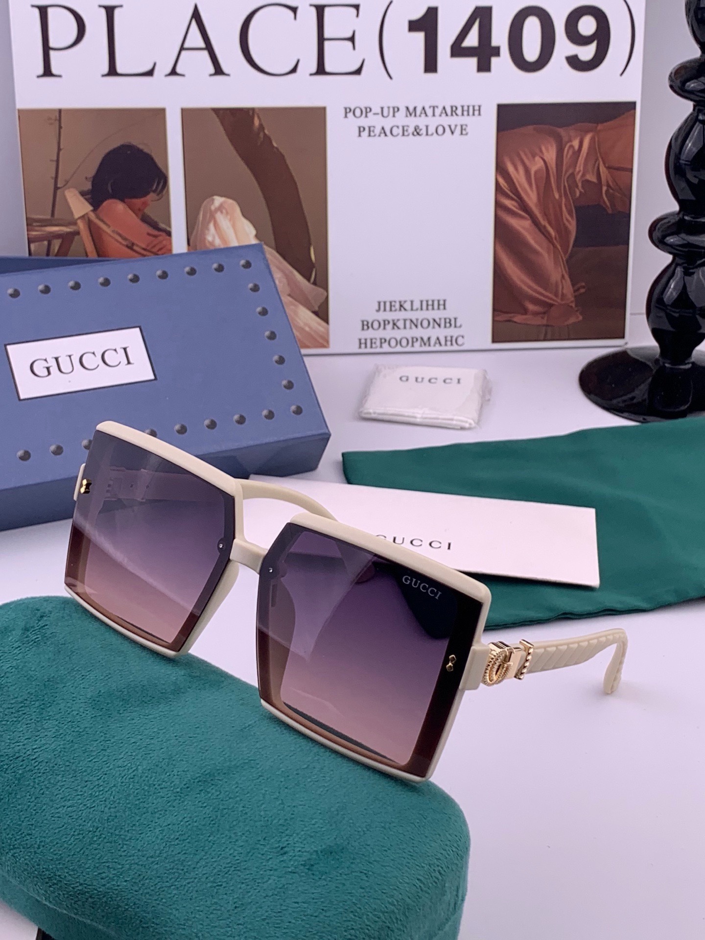 🆕  新款！新款出货！ 女士高清加厚偏光太阳镜🕶️ 🎉💍新款GUCCI偏光太阳镜[得意]开车驾驶镜时尚墨镜💐💐🌸世界顶级