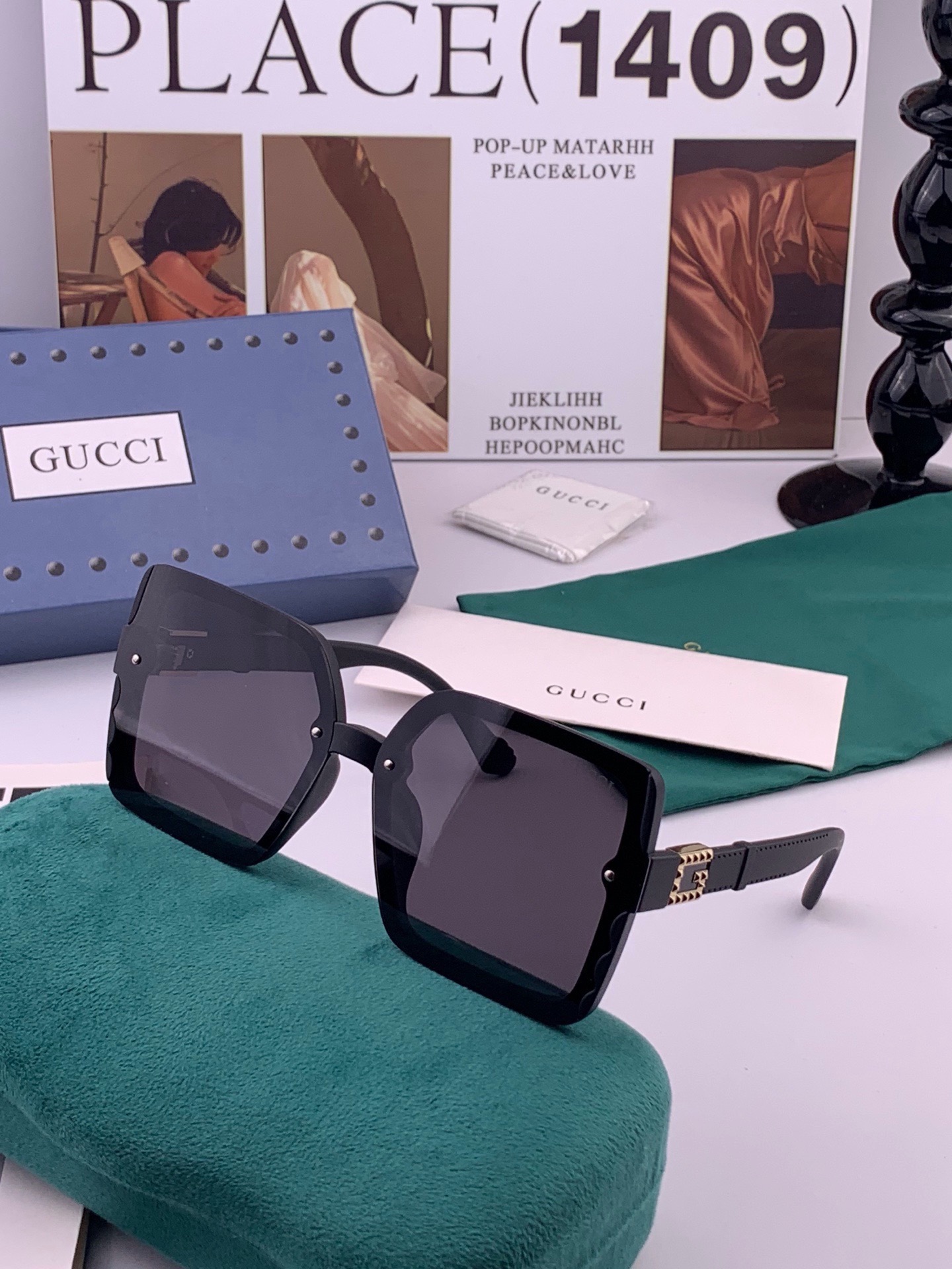🆕  新款！新款出货！ 女士高清加厚偏光太阳镜🕶️ 🎉💍新款GUCCI偏光太阳镜[得意]开车驾驶镜时尚墨镜💐💐🌸世界顶级