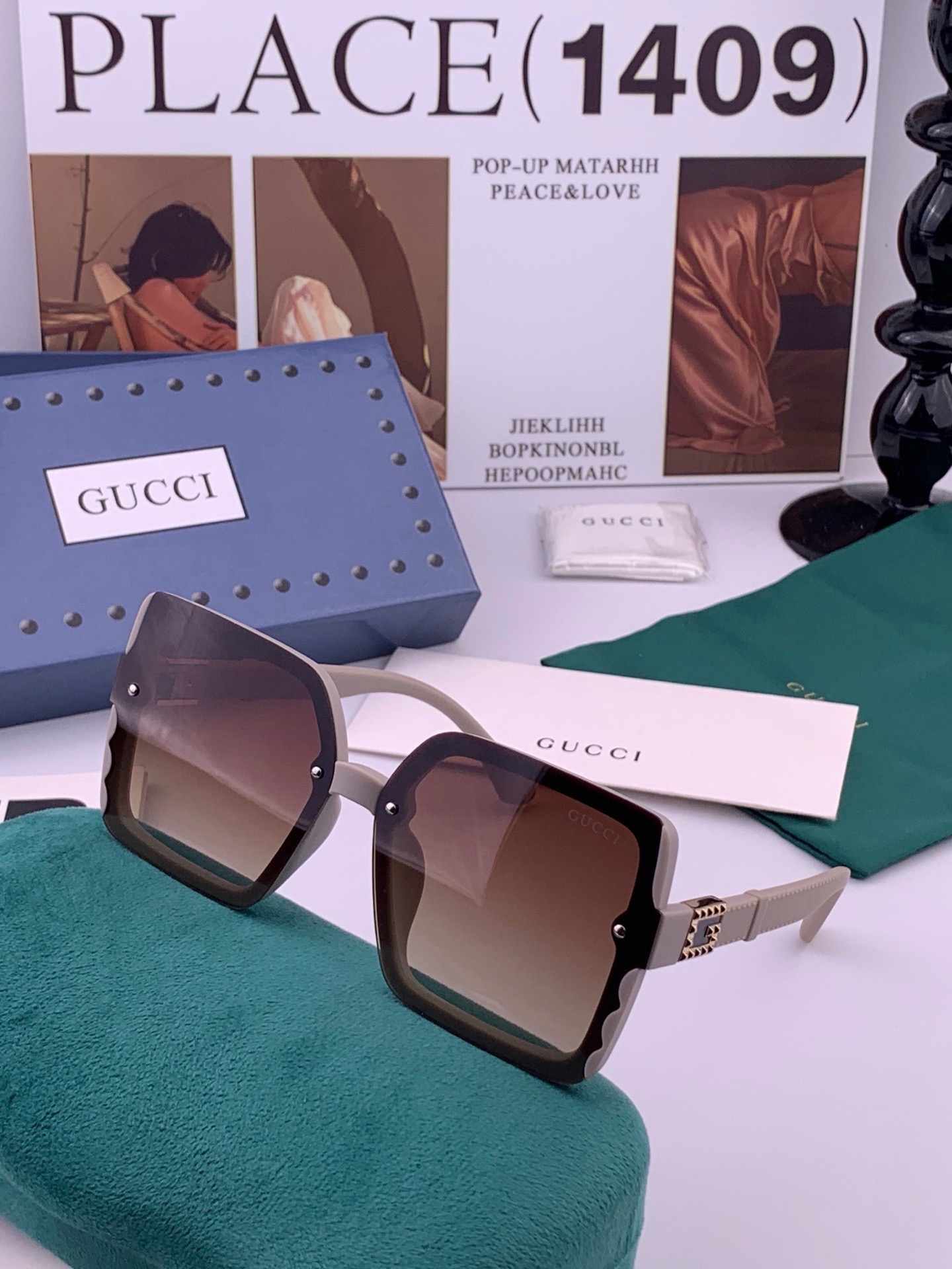 🆕  新款！新款出货！ 女士高清加厚偏光太阳镜🕶️ 🎉💍新款GUCCI偏光太阳镜[得意]开车驾驶镜时尚墨镜💐💐🌸世界顶级