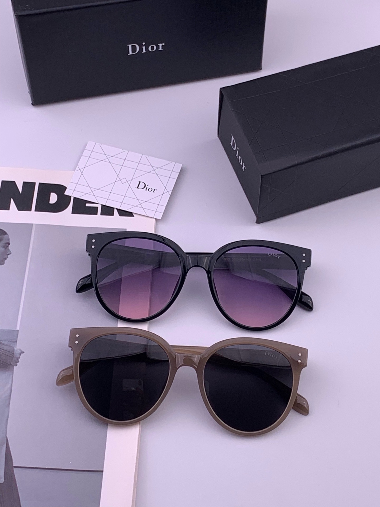 🆕  🔺 【DIOR-迪奥】开春新款 潮流爆款 时尚方框偏光太阳镜 高品质 佩戴舒适 网红潮款墨镜 女士高清偏光太阳镜🕶