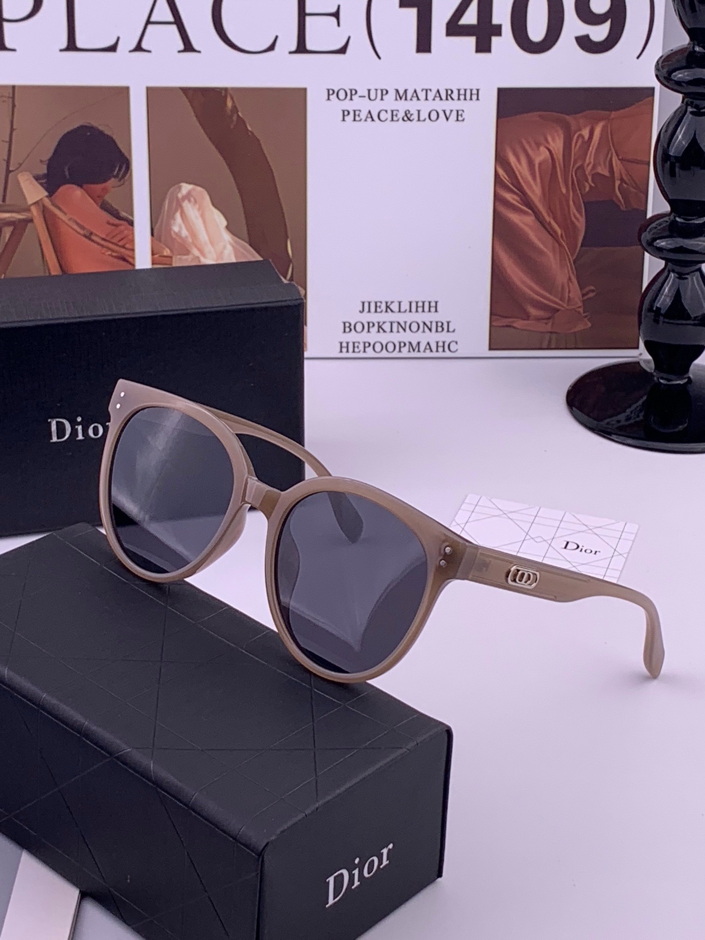 🆕  🔺 【DIOR-迪奥】开春新款 潮流爆款 时尚方框偏光太阳镜 高品质 佩戴舒适 网红潮款墨镜 女士高清偏光太阳镜🕶