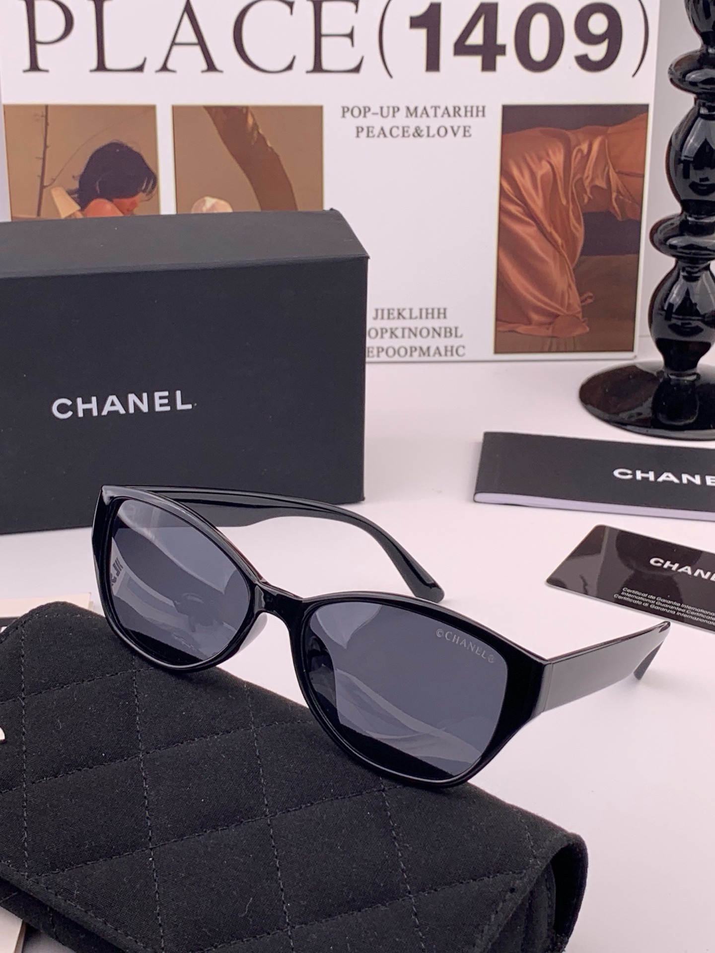 🆕    新品CHANEL 香奈儿太阳镜以独特魅力和前卫风格诠释春夏最新眼镜，质感超好佩带舒适 型号：CH3551