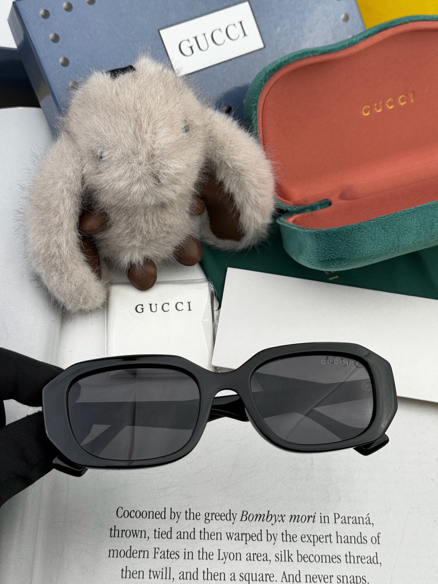 🆕  🔺 【GUCCI-偏光太阳镜】开春新款 潮流爆款 时尚方框偏光太阳镜 高品质 佩戴舒适 网红潮款墨镜 女士高清偏光