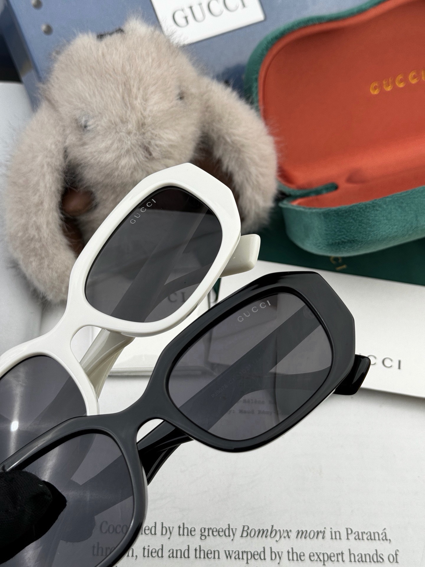 🆕  🔺 【GUCCI-偏光太阳镜】开春新款 潮流爆款 时尚方框偏光太阳镜 高品质 佩戴舒适 网红潮款墨镜 女士高清偏光