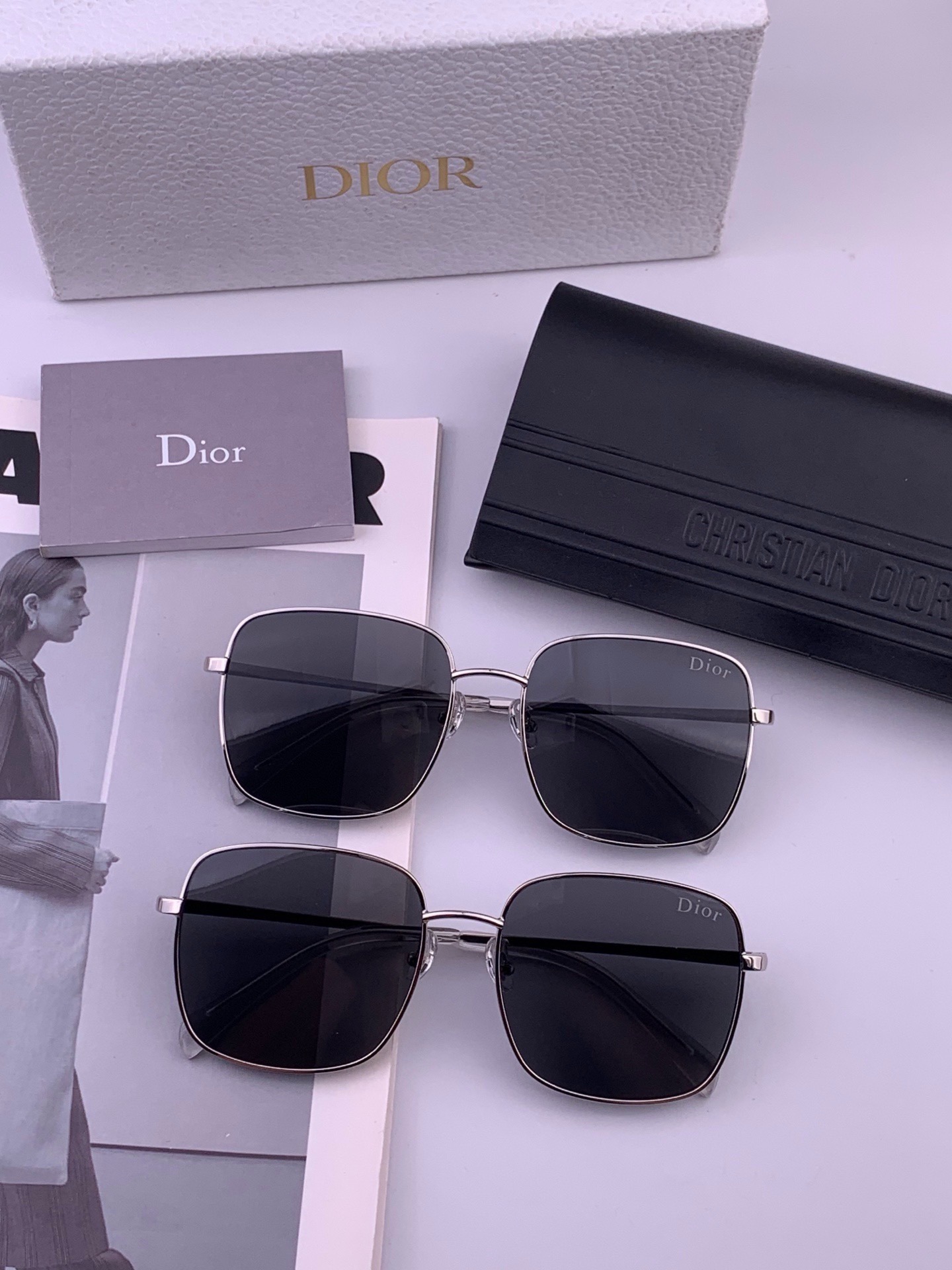 🆕   DIOR🌋☔️时尚方框太阳镜顶级奢侈品[强] 高品质[胜利][亲亲]🍦🍨 [得意] 气质非凡😄 🍫🍪女士开车墨镜