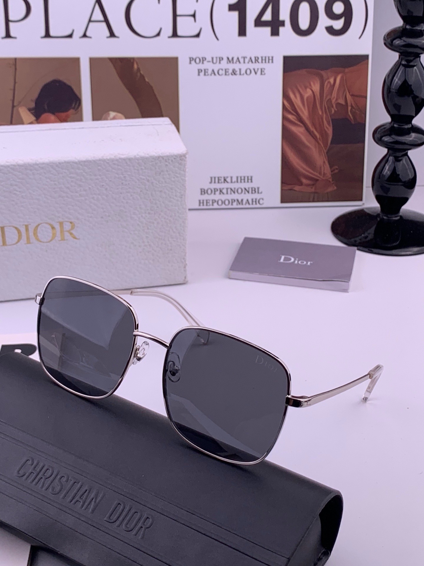 🆕   DIOR🌋☔️时尚方框太阳镜顶级奢侈品[强] 高品质[胜利][亲亲]🍦🍨 [得意] 气质非凡😄 🍫🍪女士开车墨镜