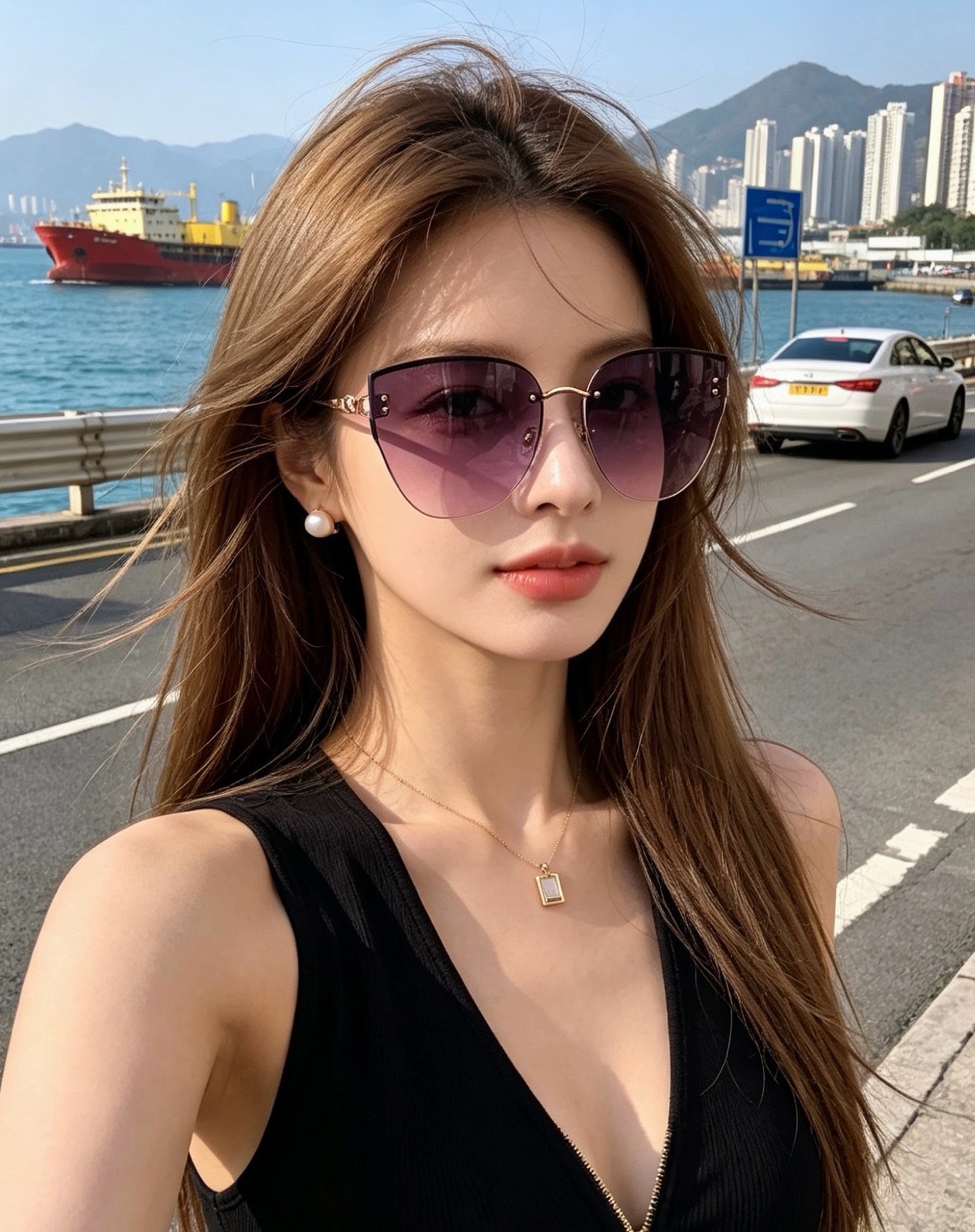 🆕   DIOR🌋☔️时尚无框太阳镜镜片 顶级奢侈品[强] 高品质[胜利][亲亲]🍦🍨 [得意] 气质非凡😄 🍫🍪女士开