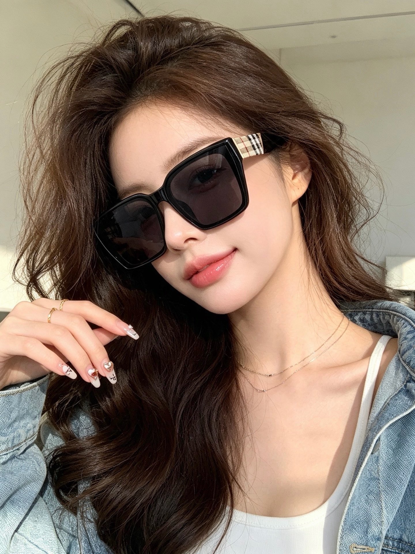 🆕  🎈原版出货 巴宝莉网红超爆款💙经典奢华全球风[强][酷][亲亲] 时尚方框太阳镜[得意] 气质非凡😄 经典大框款式