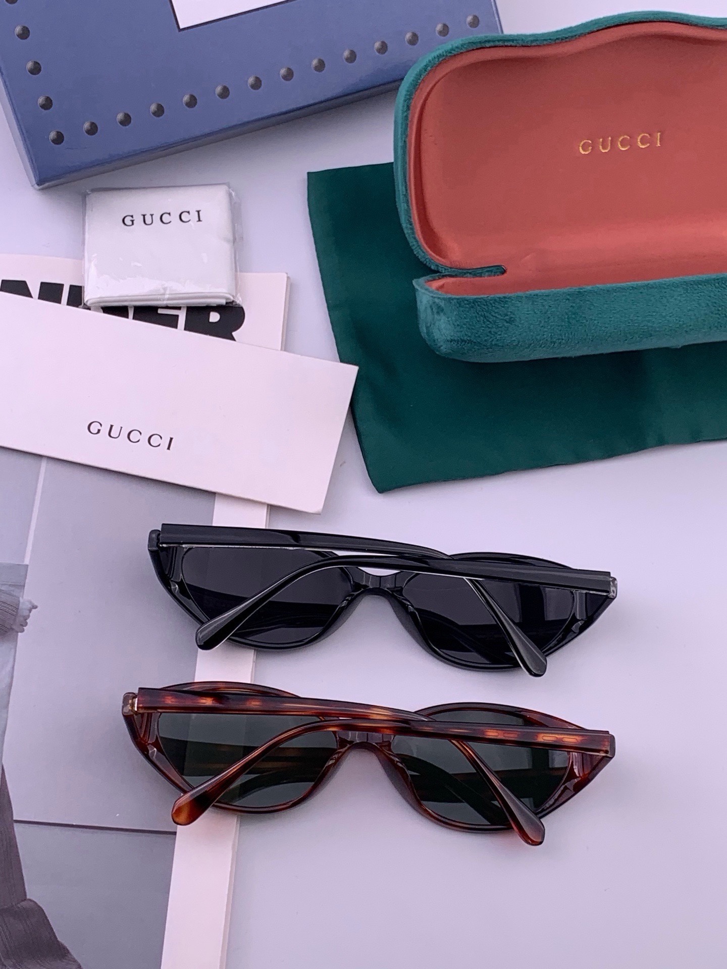 🆕 🔺 【GUCCI】开春新款 潮流爆款 时尚偏光太阳镜 高品质 佩戴舒适 网红潮款墨镜 女士高清尼龙偏光太阳镜🕶️ 🎉