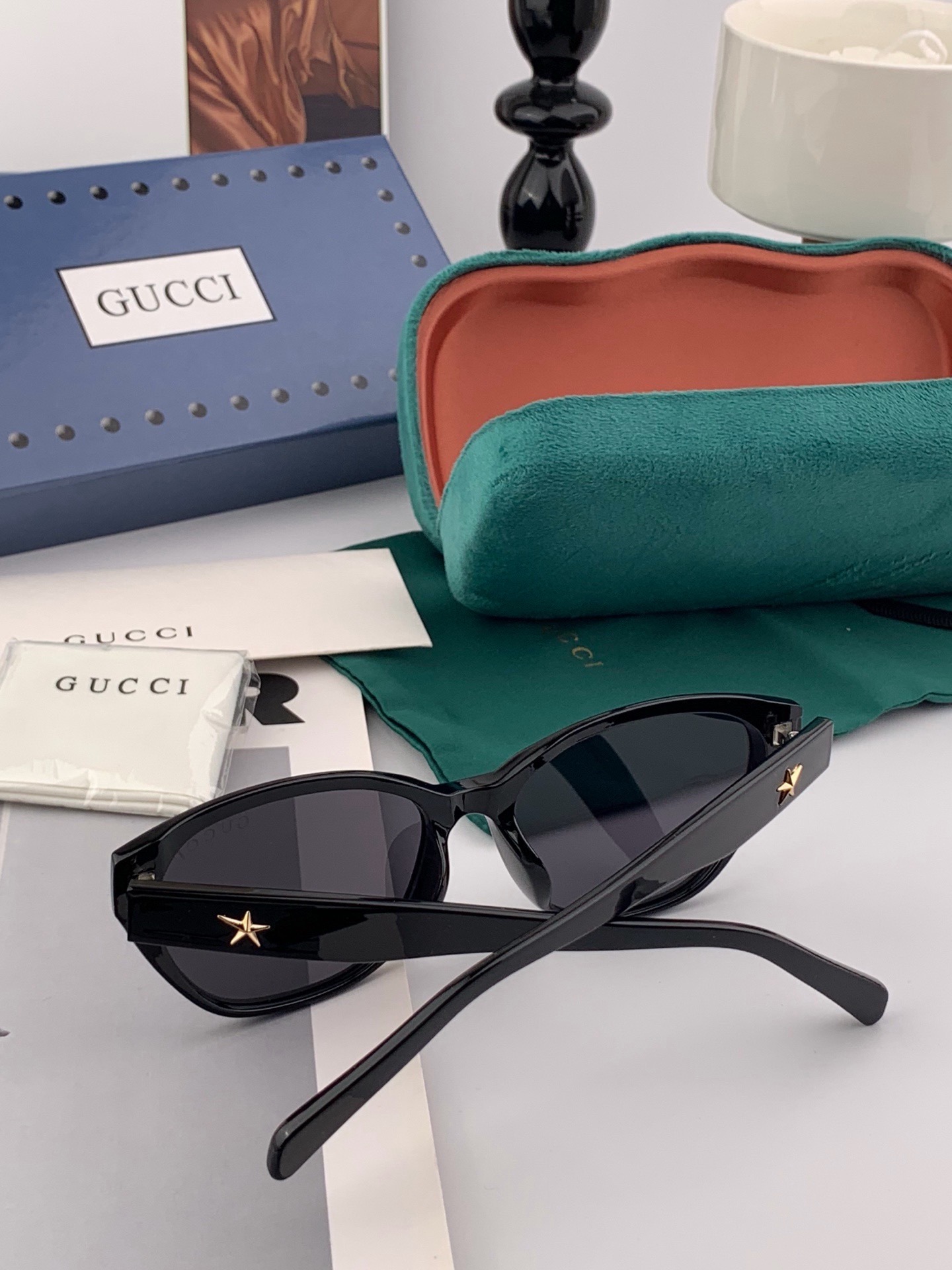 🆕 🔺 【GUCCI】开春新款 潮流爆款 时尚方框偏光太阳镜 高品质 佩戴舒适 网红潮款墨镜 女士高清尼龙偏光太阳镜🕶️